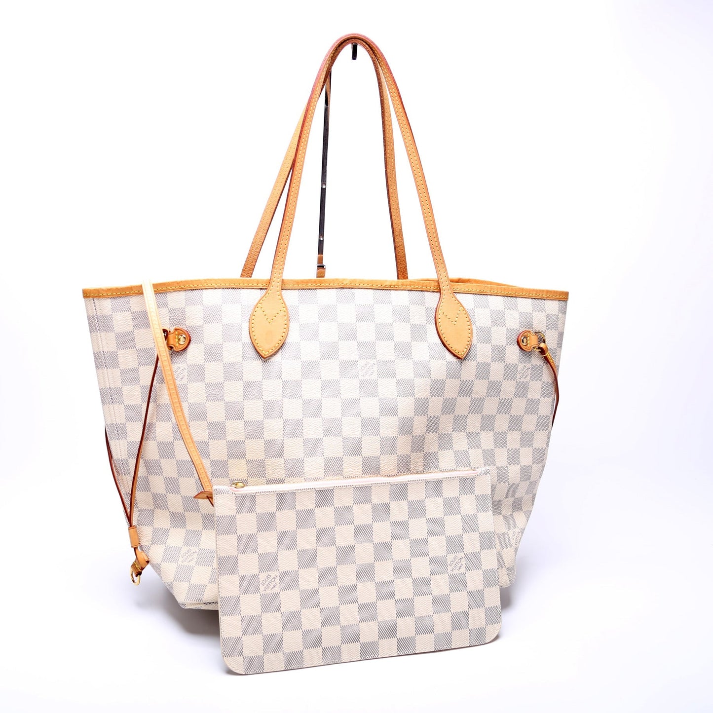 Louis Vuitton Neverfull w MM Azur Damier Wallet Case Azur 10