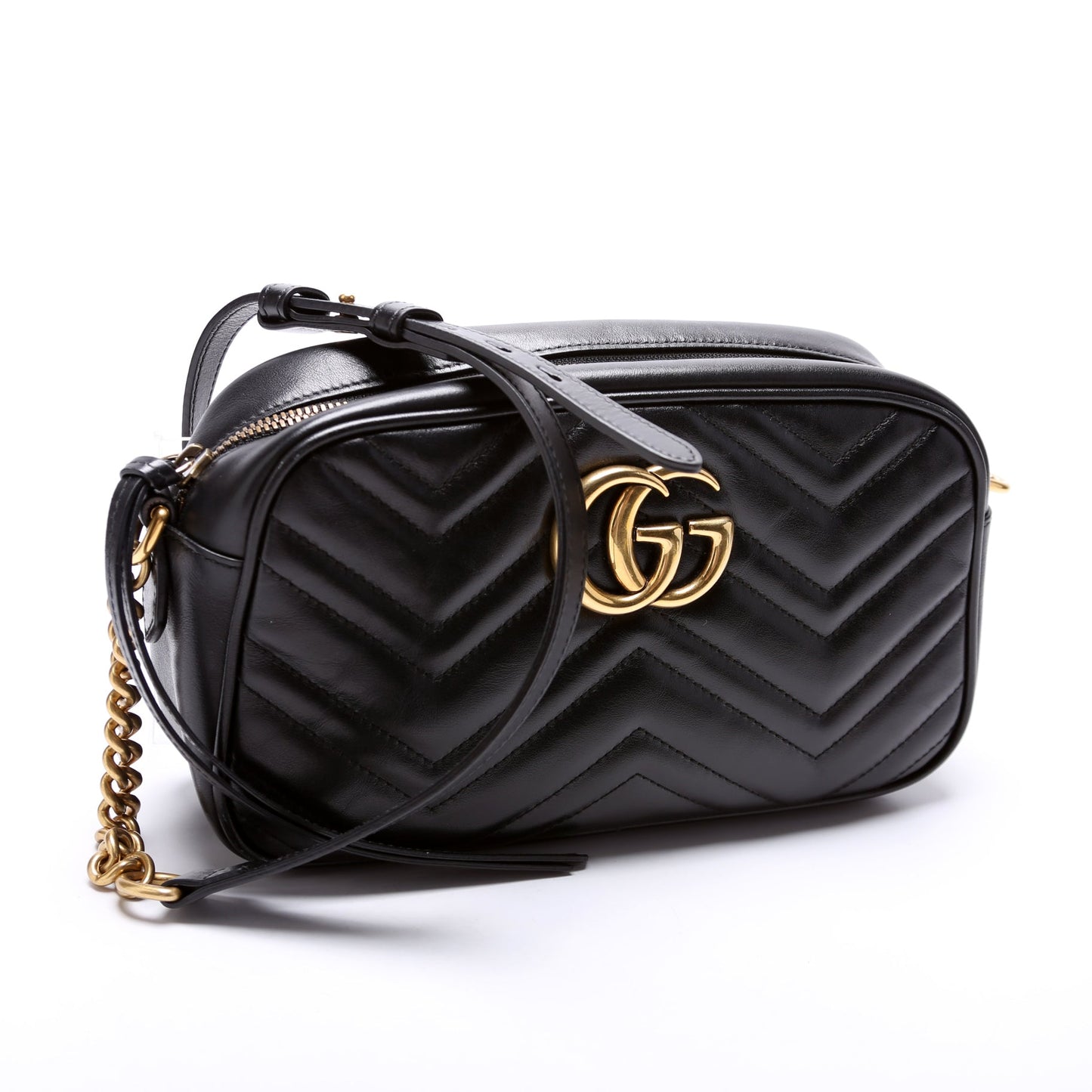 Gucci Marmont Camera Leather Small Crossbody Bag Bag 3