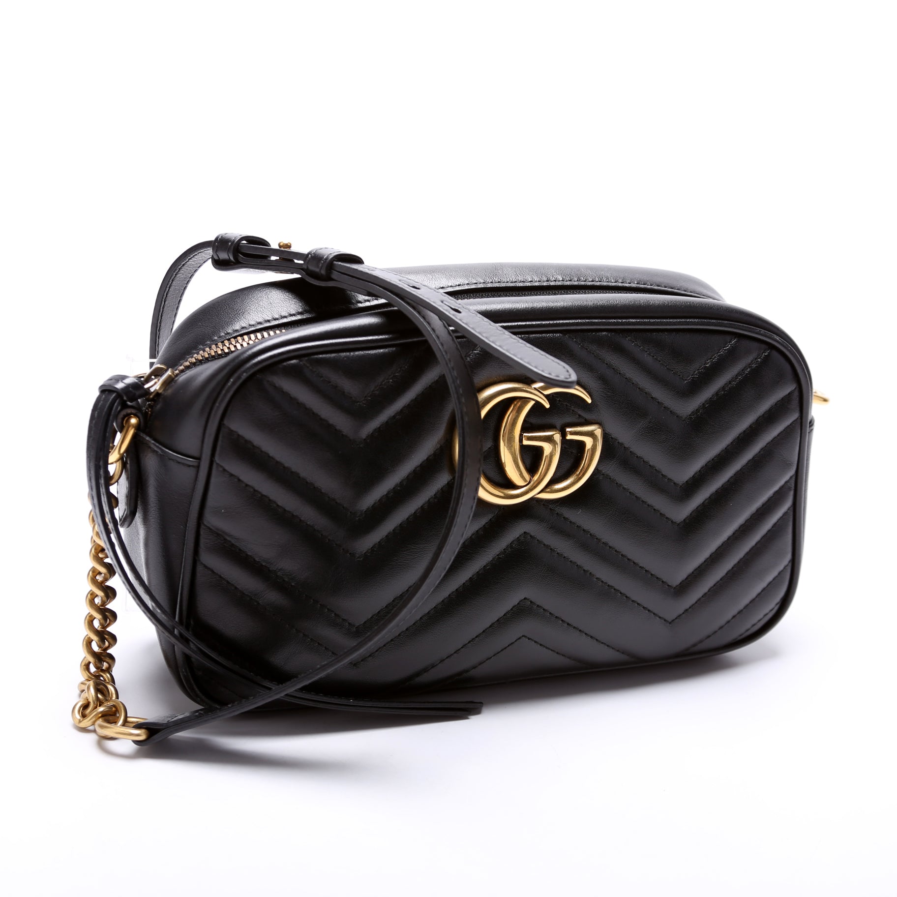 Gucci Marmont Camera Leather Small Crossbody Bag Bag 3
