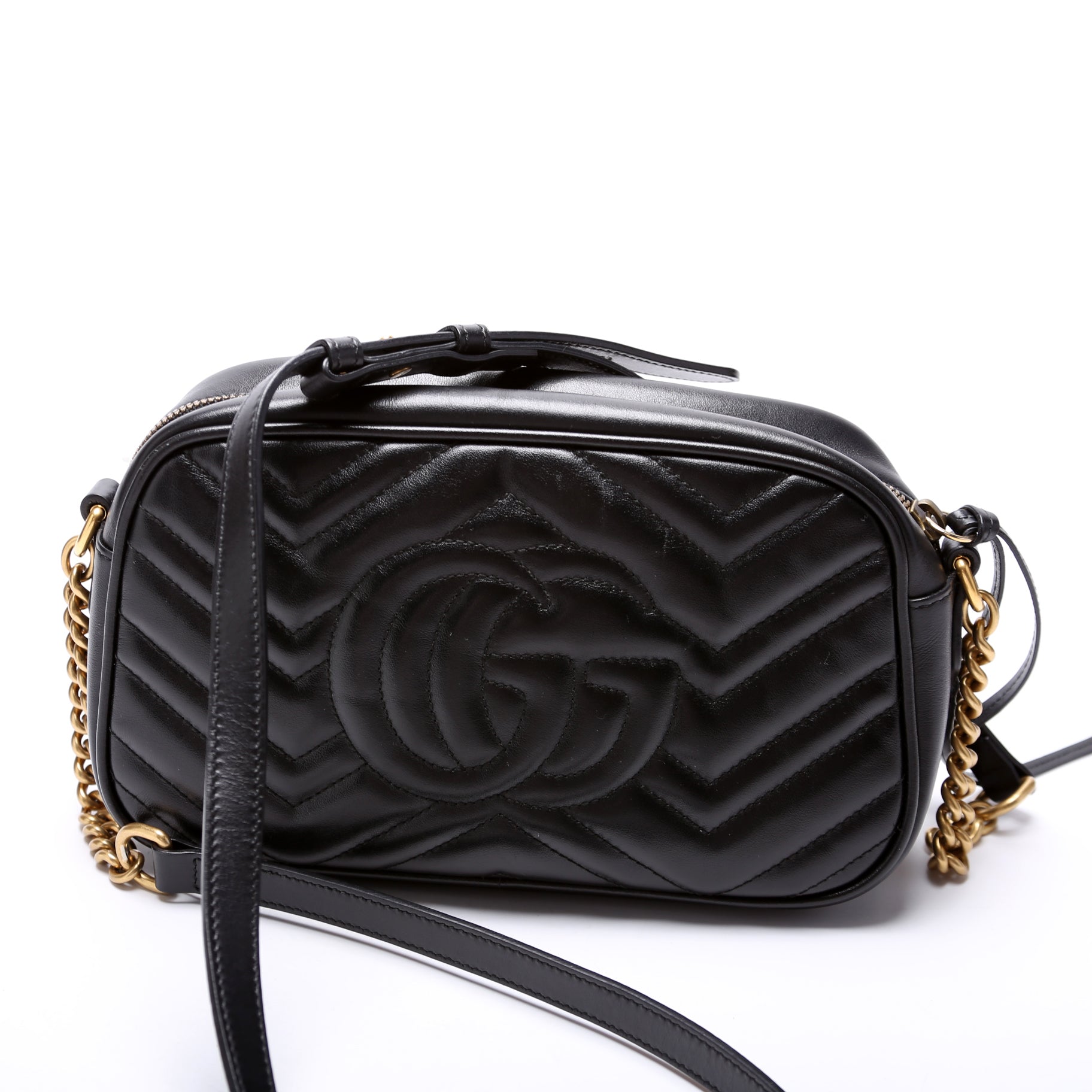Gucci Marmont Camera Leather Small Crossbody Bag Bag 3