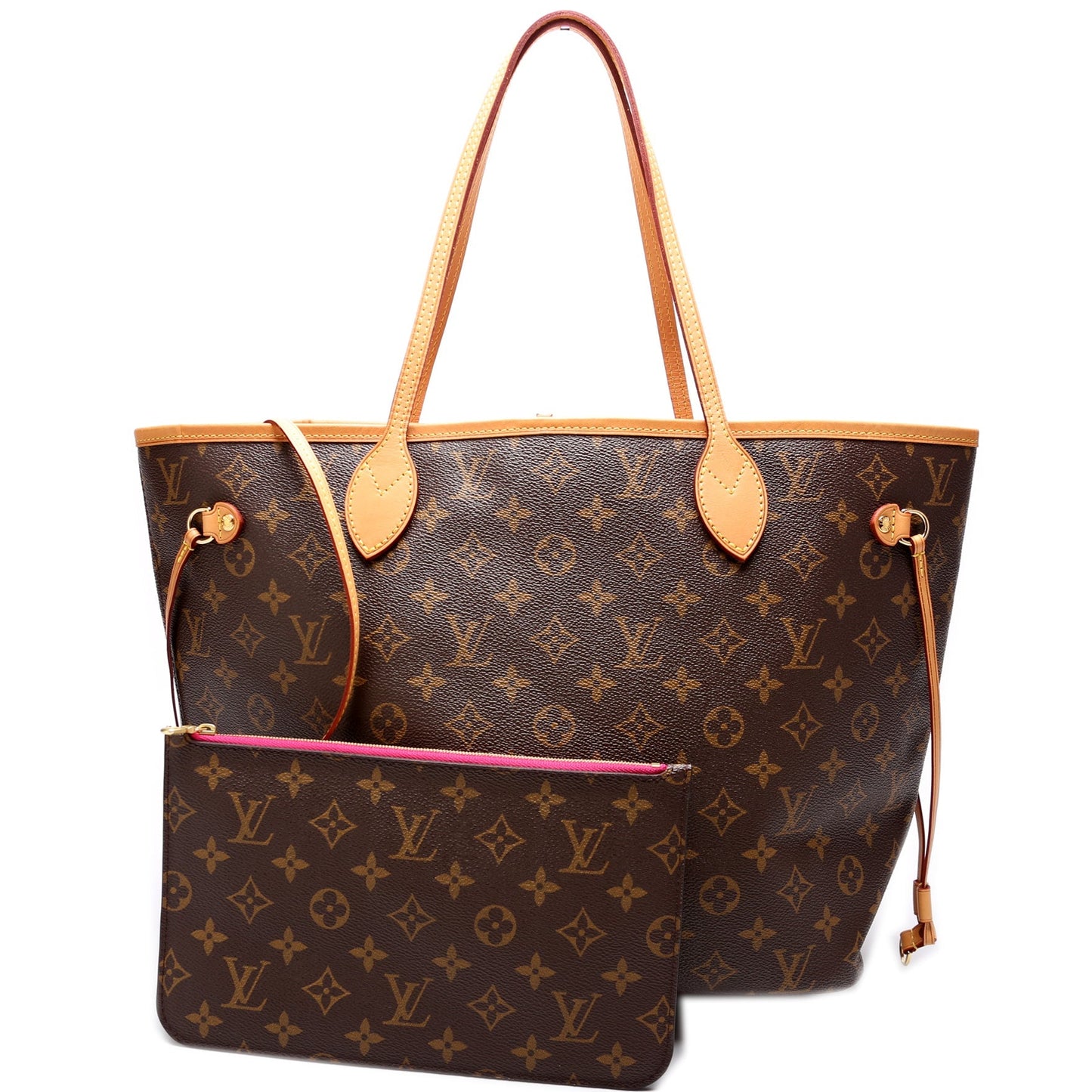 Louis Vuitton Neverfull w MM Monogram Wallet Case Monogram 23