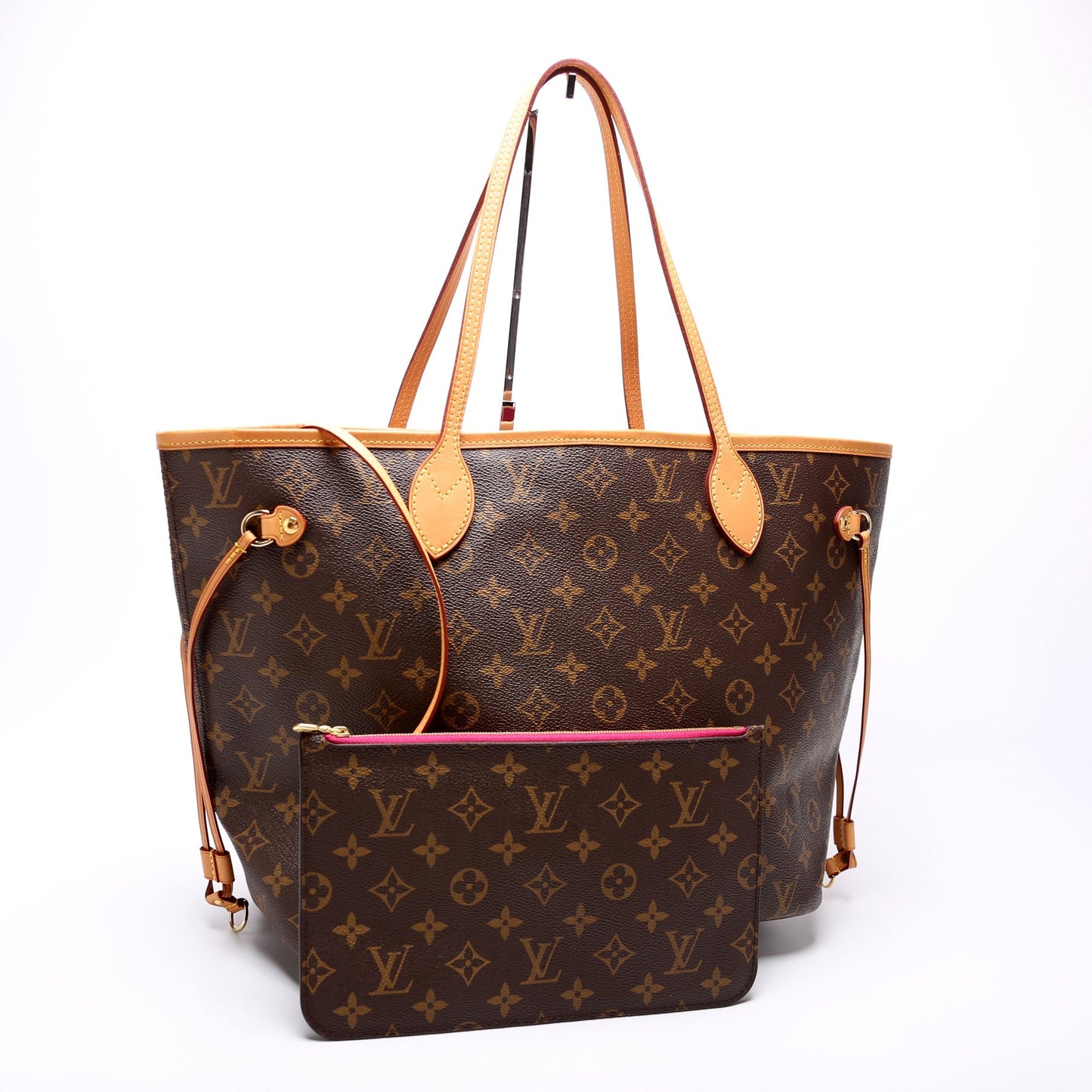 Louis Vuitton Neverfull w MM Monogram Wallet Case Monogram 23