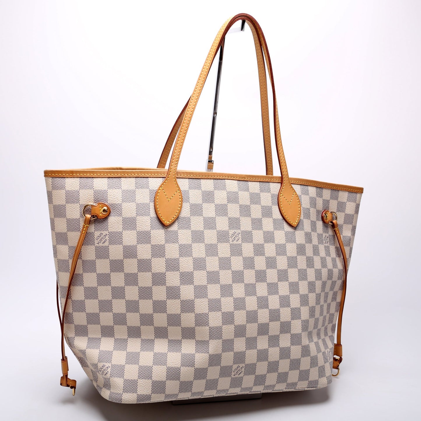 Louis Vuitton Neverfull MM Azur Damier Tote Bag Azur 34