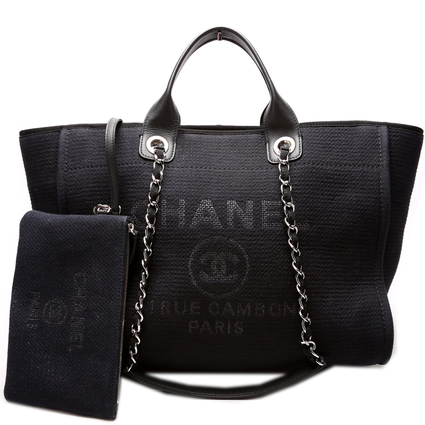 Chanel Deauville Mixed Fibers Handbag