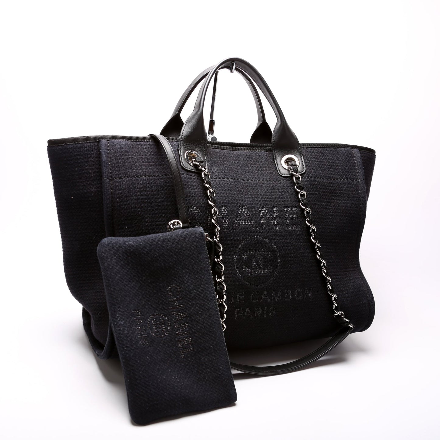 Chanel Deauville Mixed Fibers Handbag