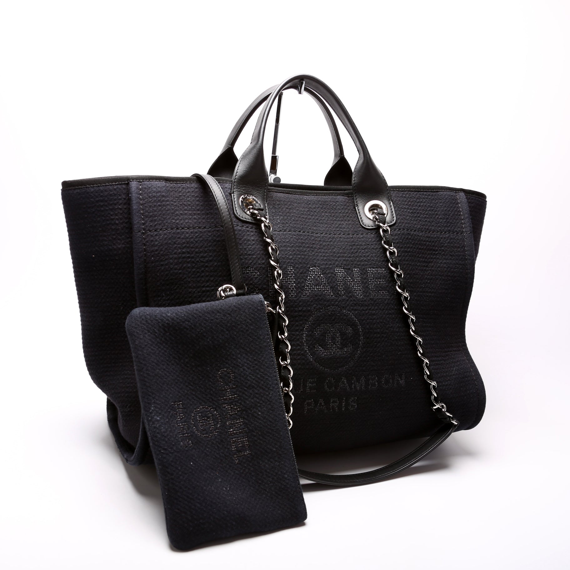 Chanel Deauville Mixed Fibers Handbag