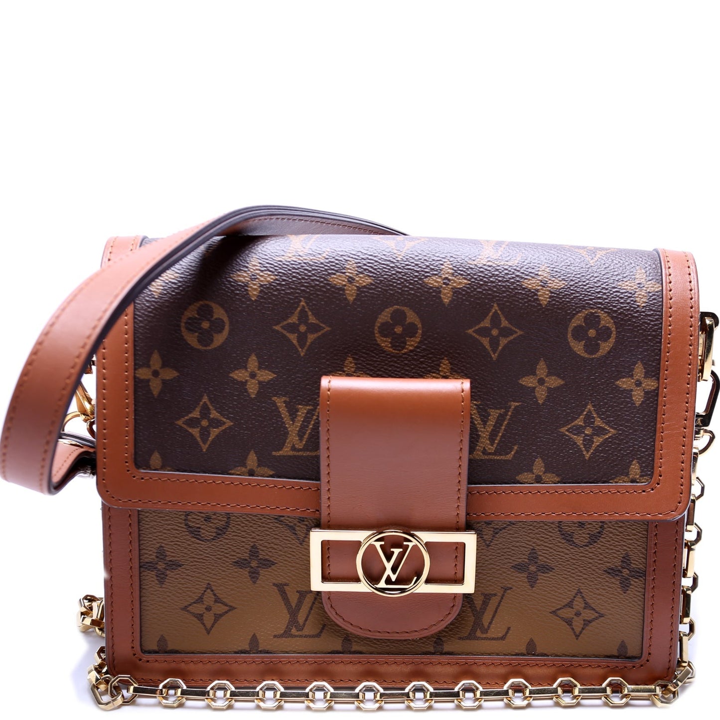 Louis Vuitton Dauphine MM Reverse Monogram Handbag Reverse Monogram