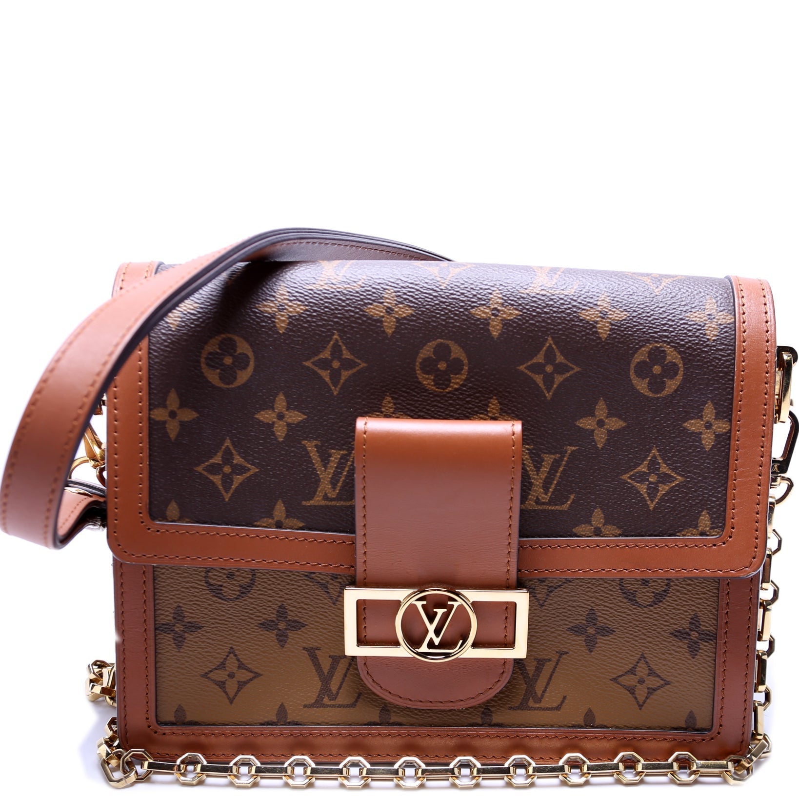 Louis Vuitton Dauphine MM Reverse Monogram Handbag Reverse Monogram