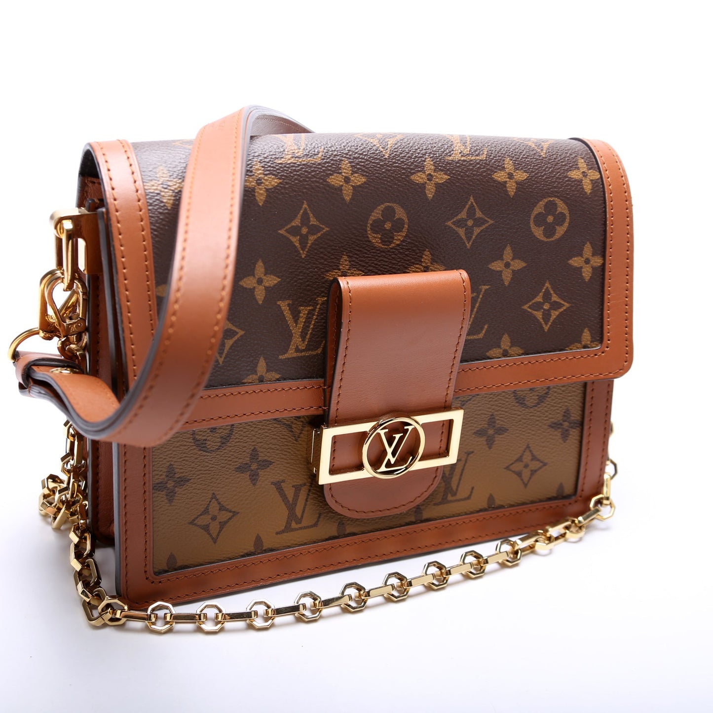 Louis Vuitton Dauphine MM Reverse Monogram Handbag Reverse Monogram