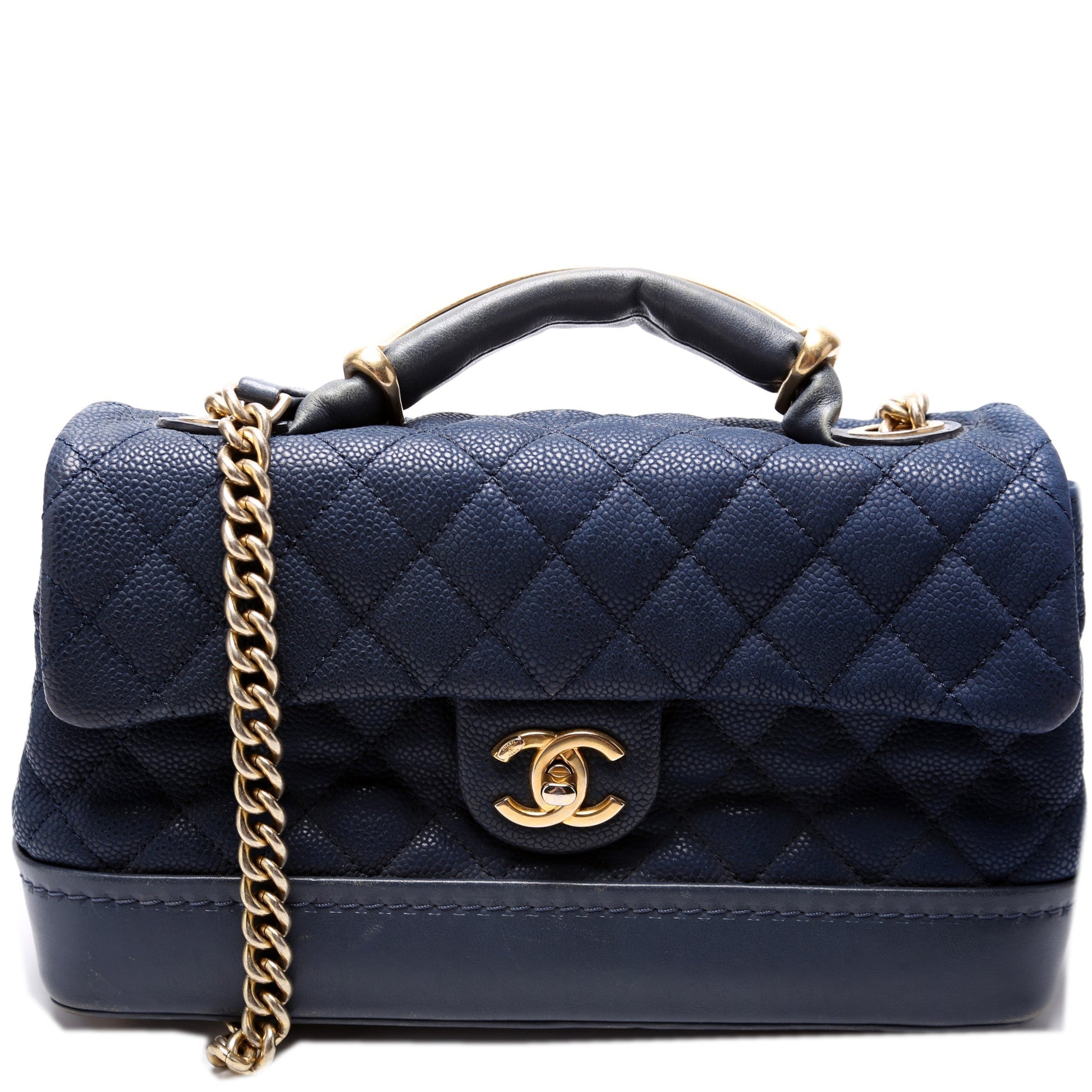 Chanel Globe Trotter Quilted Caviar 18M Handbag