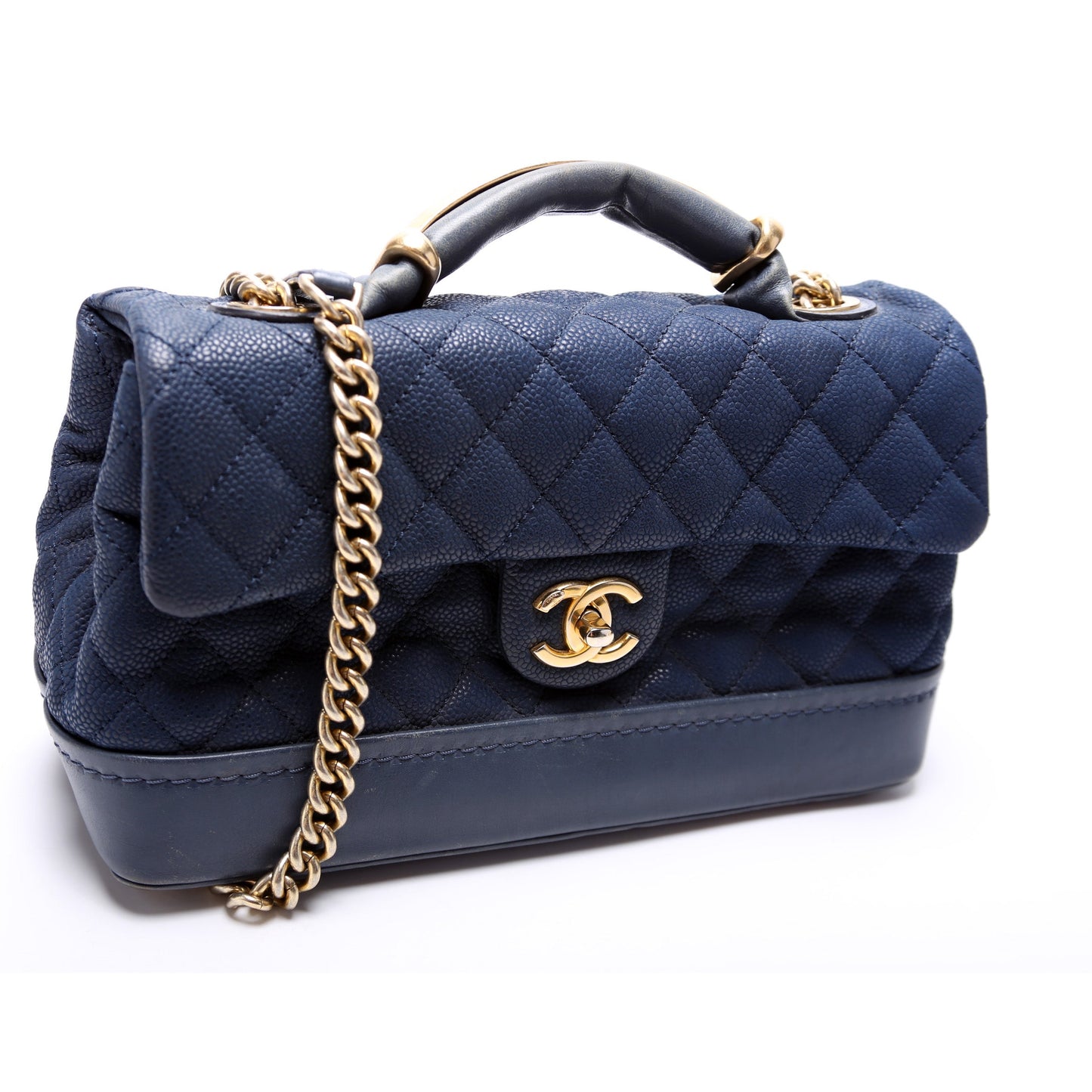 Chanel Globe Trotter Quilted Caviar 18M Handbag