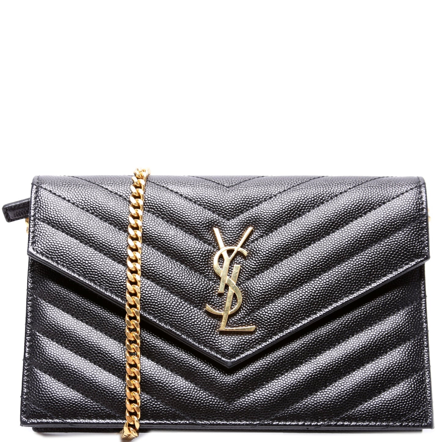 YSL Saint Laurent Envelope Wallet Bag Chain Travel Bag Chain Wallet 5