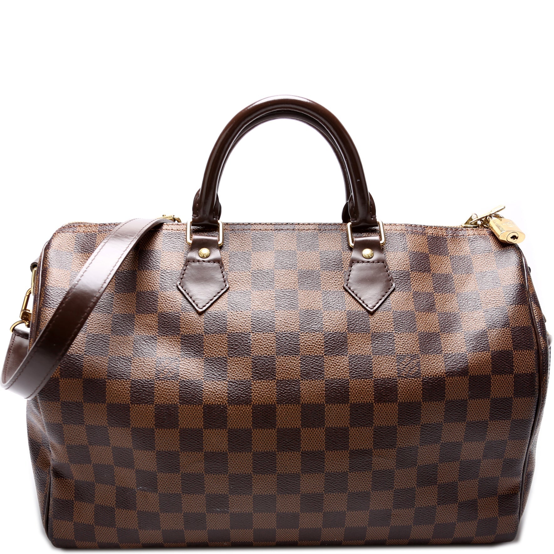 Louis Vuitton Speedy 35 w Ebene Damier Handbag