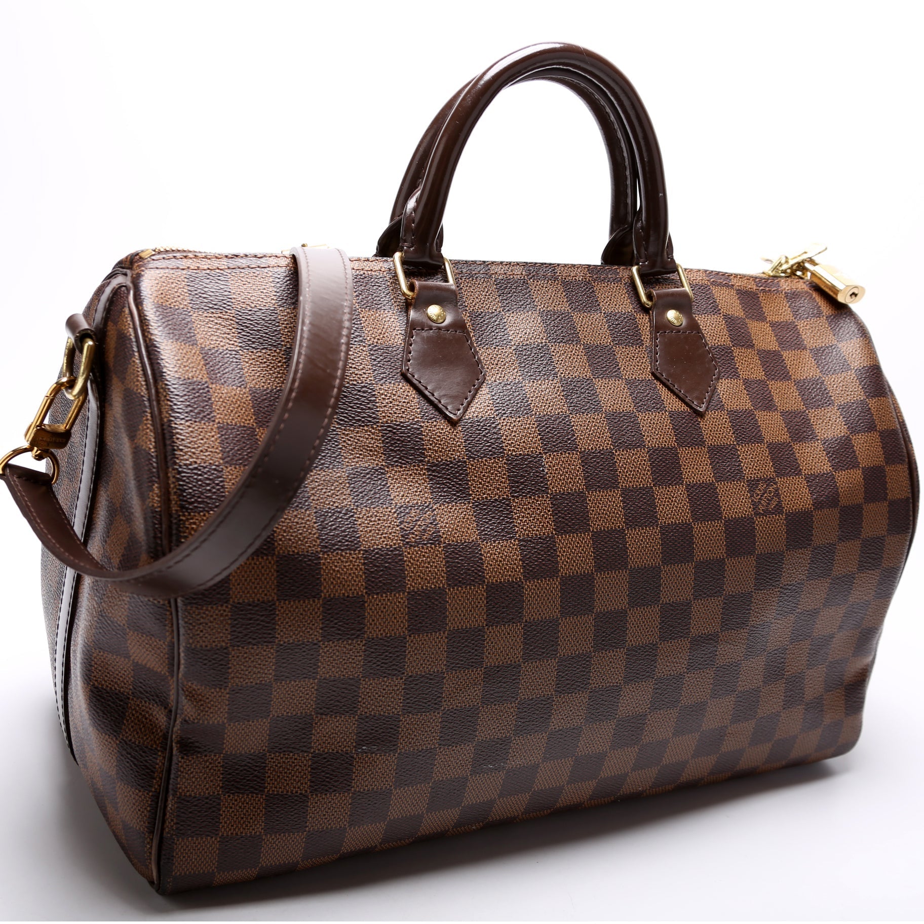Louis Vuitton Speedy 35 w Ebene Damier Handbag