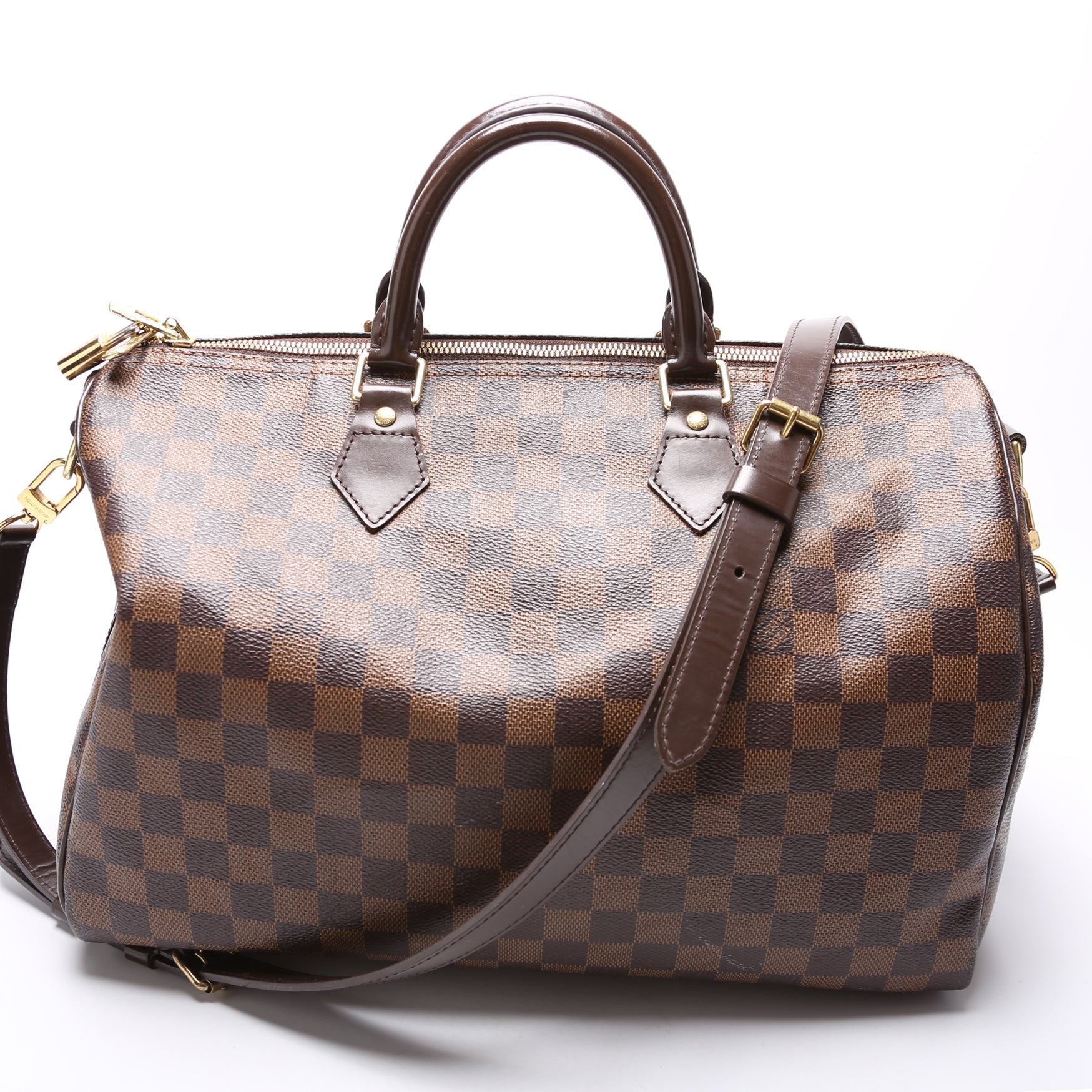 Louis Vuitton Speedy 35 w Ebene Damier Handbag