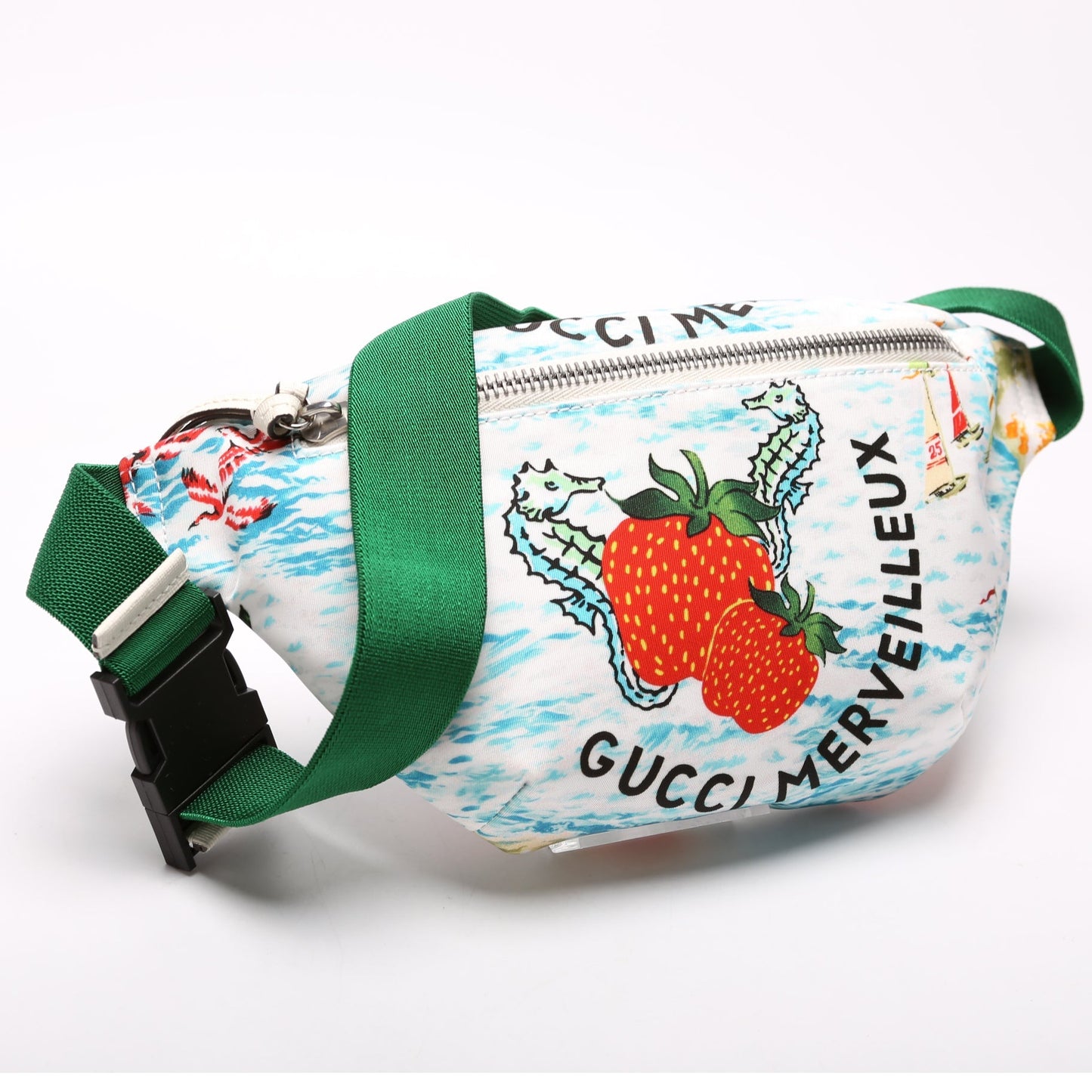 Gucci GG Supreme Strawberry Belt Belt Bag