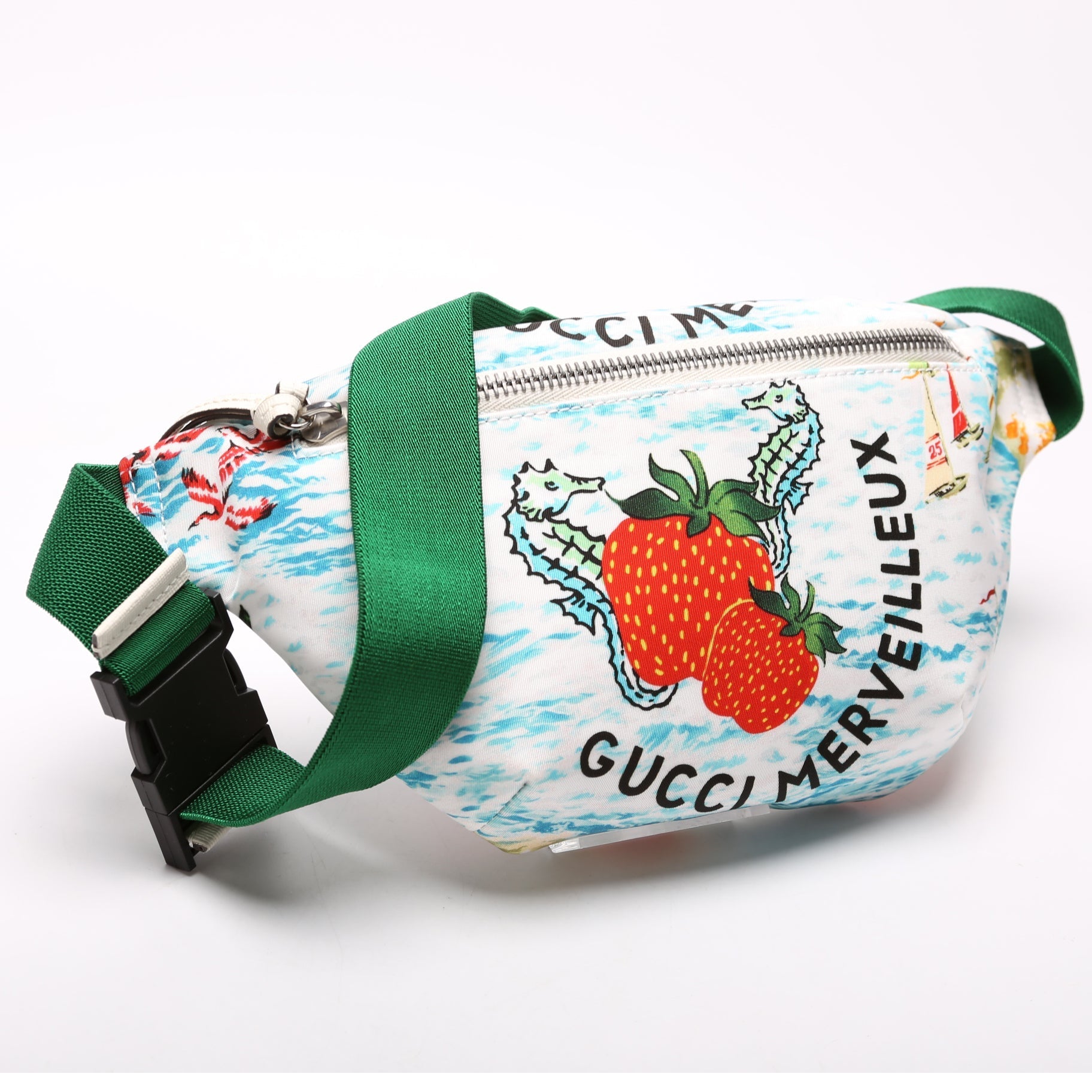 Gucci GG Supreme Strawberry Belt Belt Bag