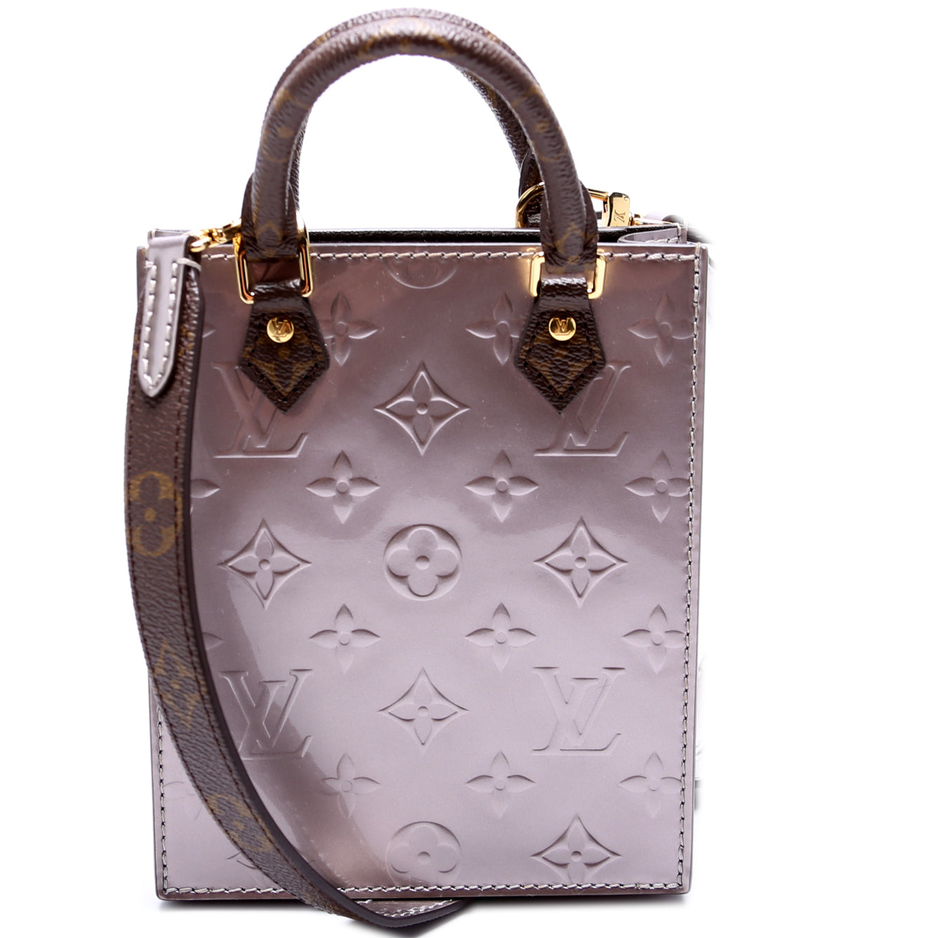 Louis Vuitton Petit Sac Plat Vernis Handbag