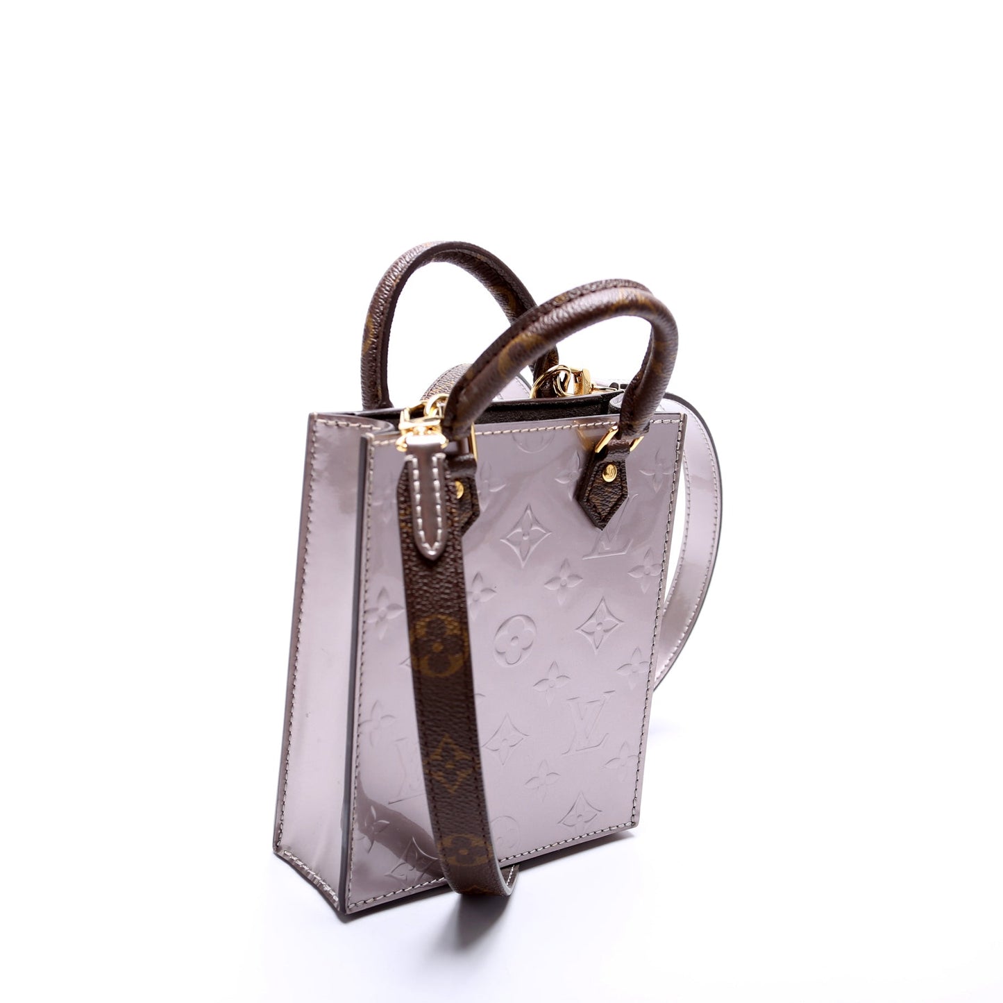 Louis Vuitton Petit Sac Plat Vernis Handbag