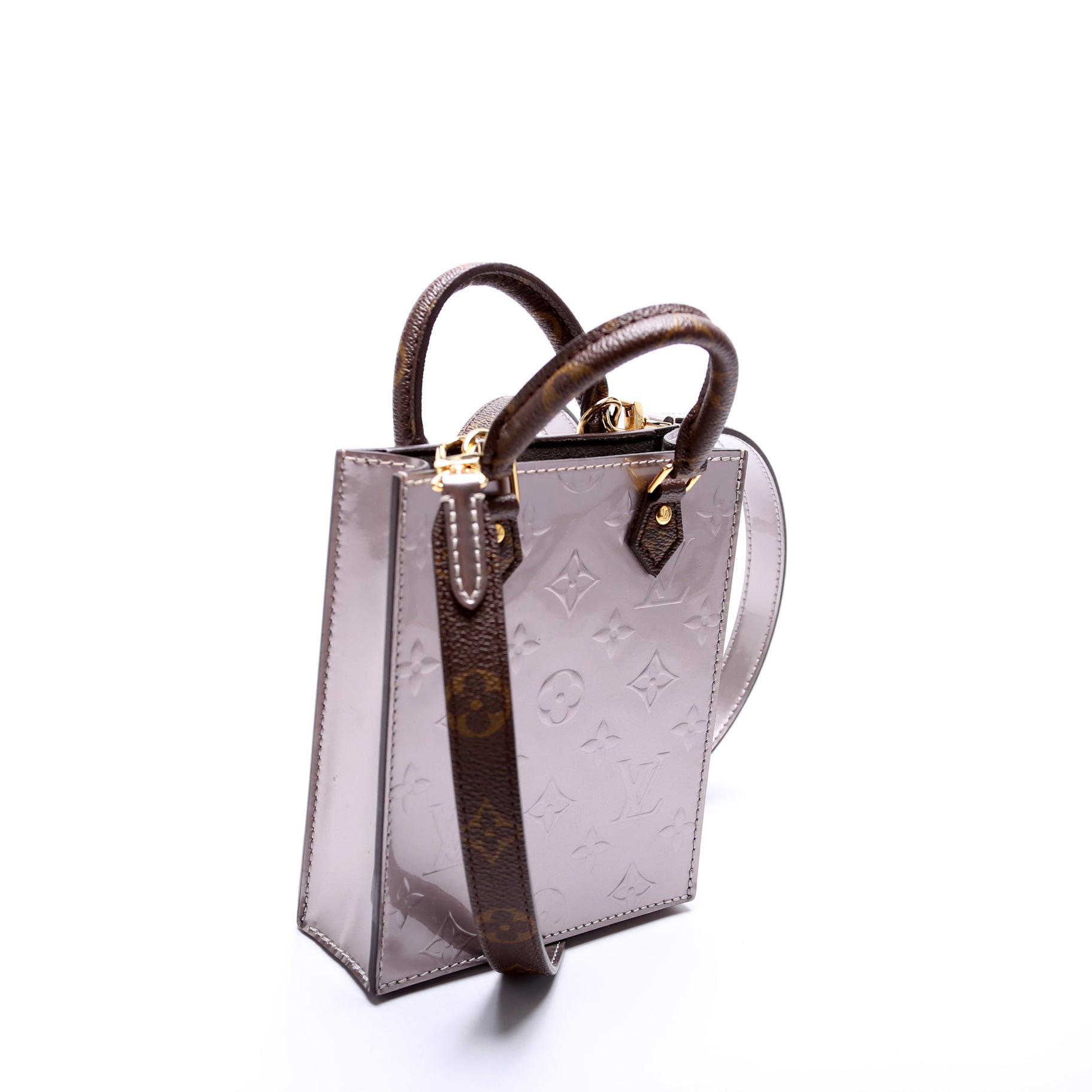 Louis Vuitton Petit Sac Plat Vernis Handbag