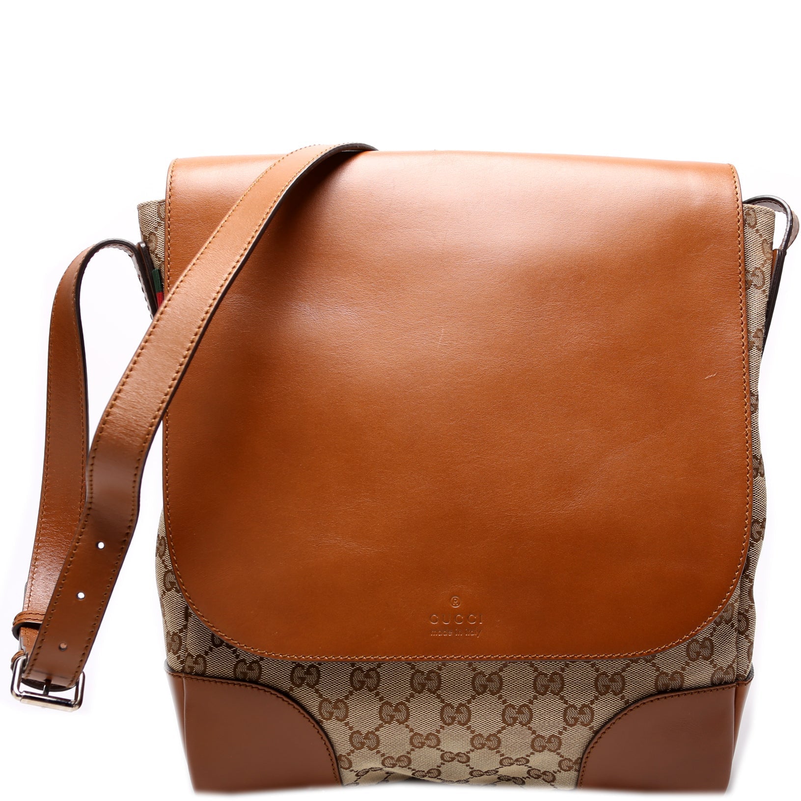 Gucci GG Vertical Messenger Canvas Travel Bag