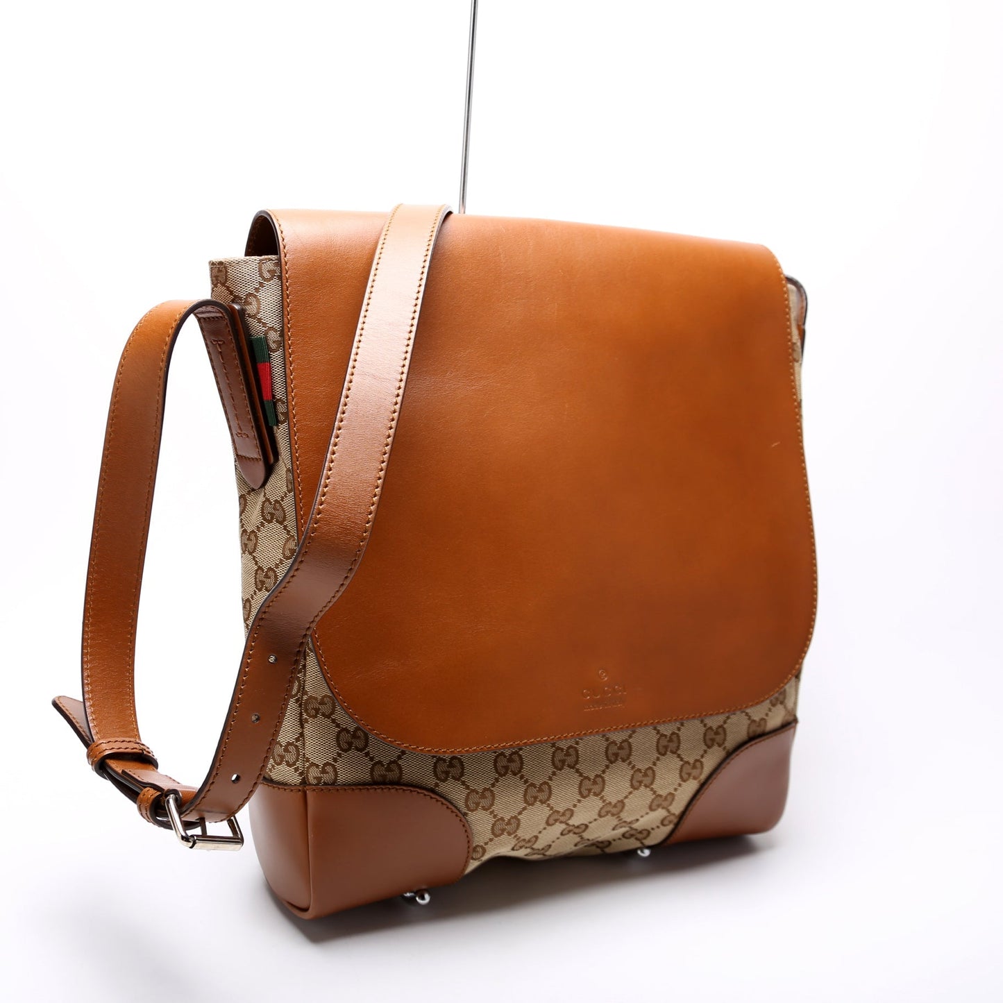 Gucci GG Vertical Messenger Canvas Travel Bag