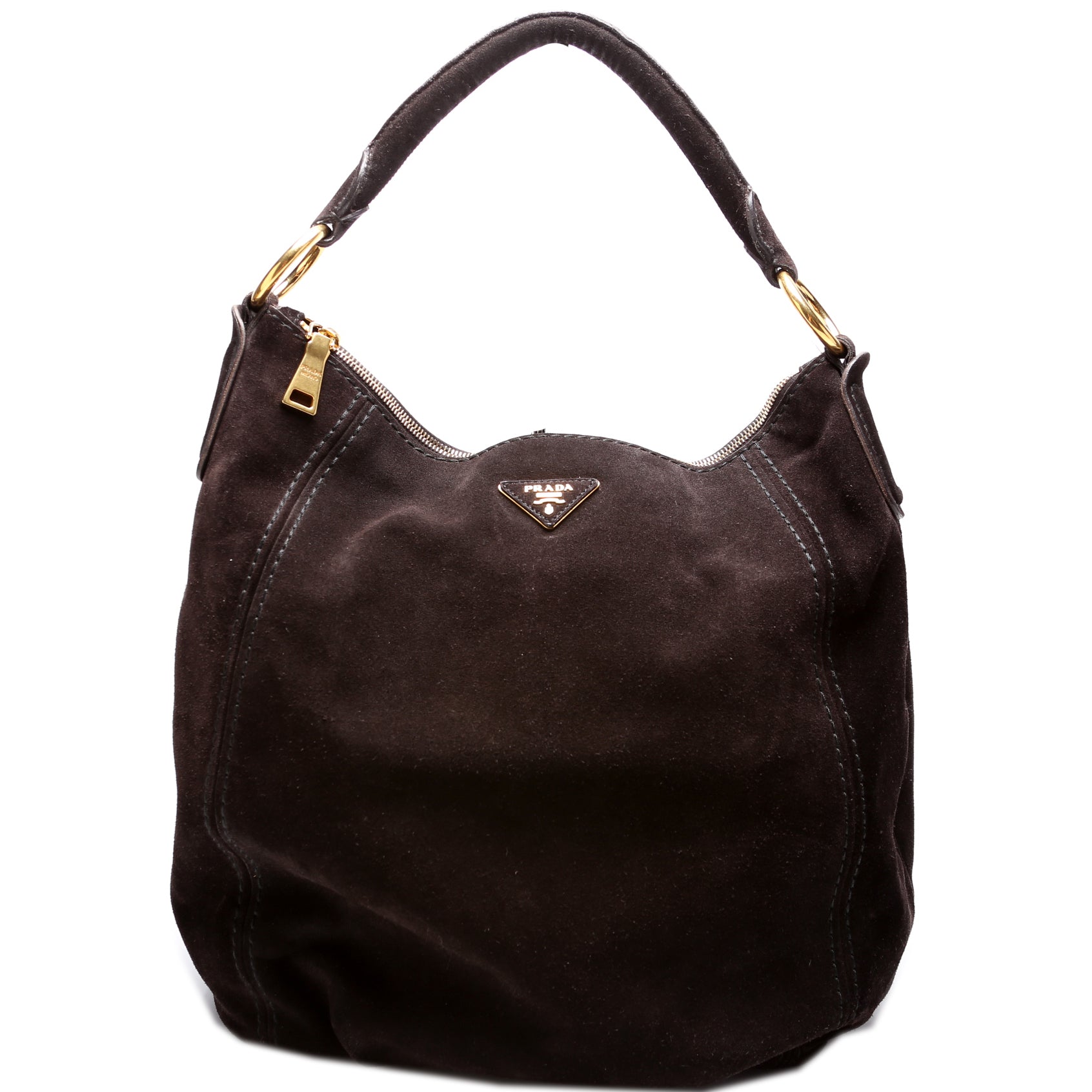 Prada Hobo Bag Suede Travel Bag