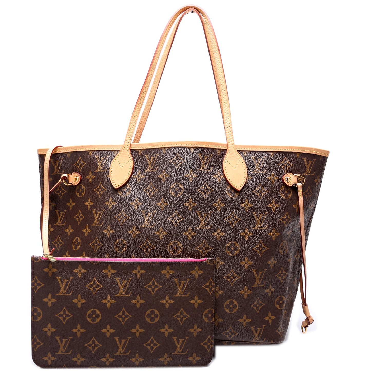 Louis Vuitton Neverfull MM W Monogram Wallet Case Monogram 24