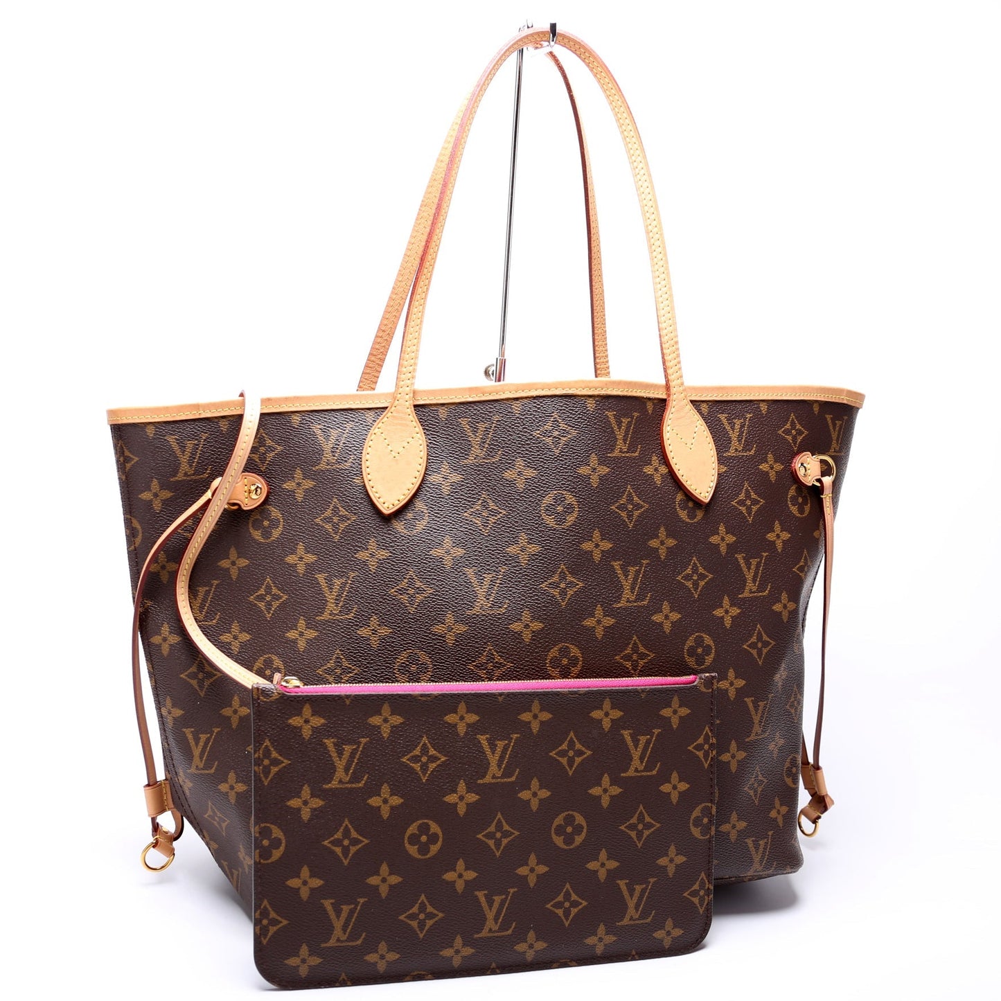 Louis Vuitton Neverfull MM W Monogram Wallet Case Monogram 24