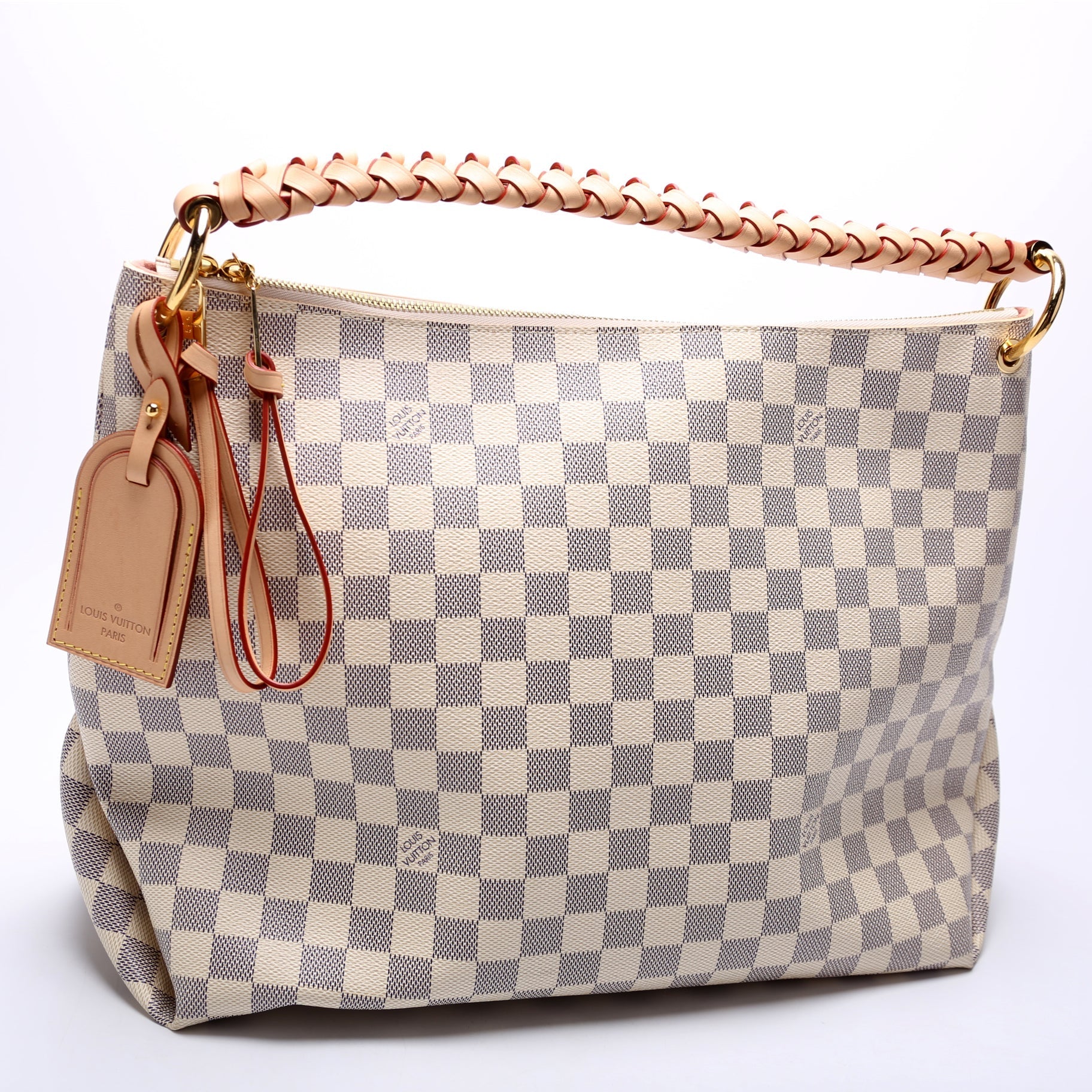 Louis Vuitton Beaubourg Hobo MM Azur Damier Shoulder Bag