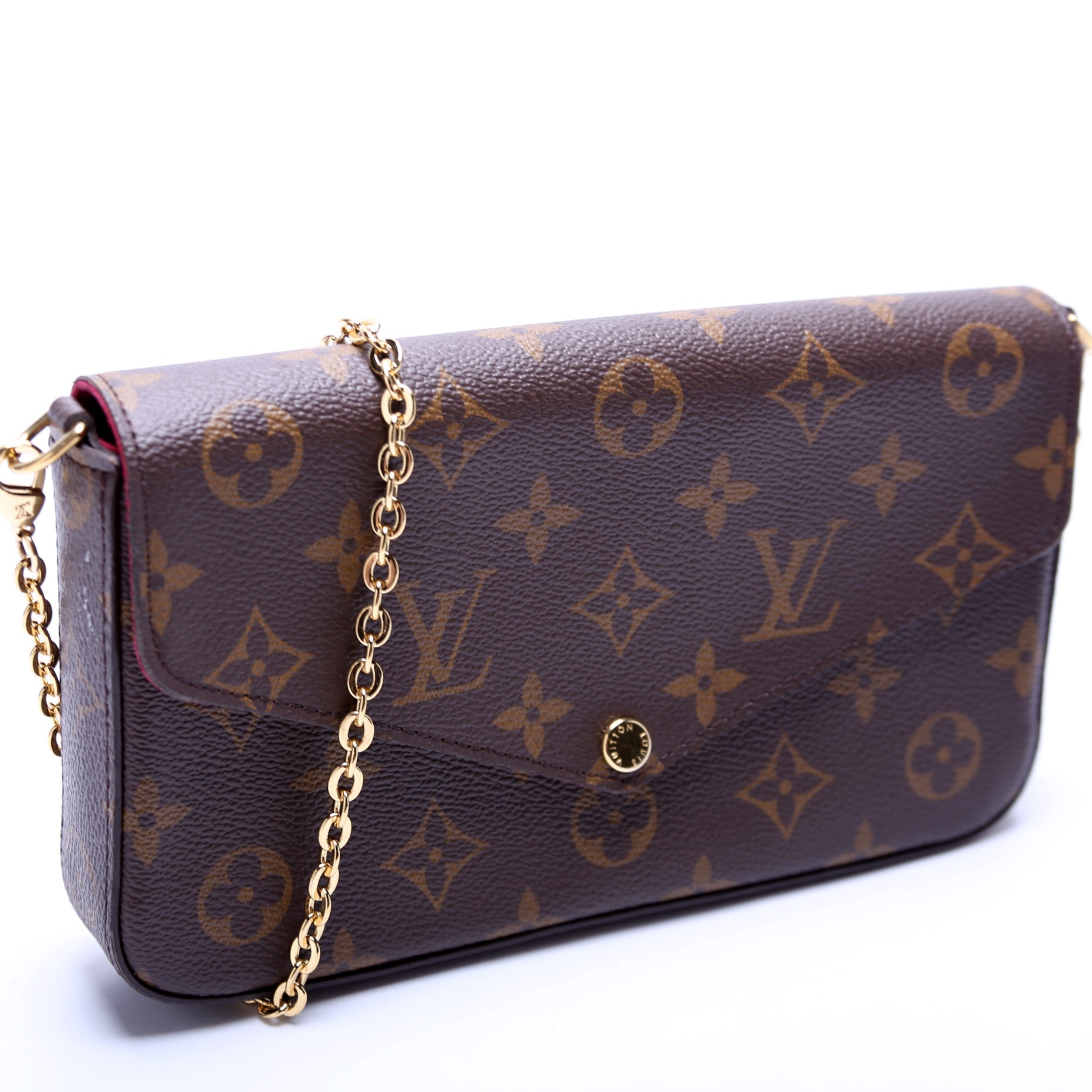 Louis Vuitton Pochette Felicie Monogram Clutch Bag Monogram 30