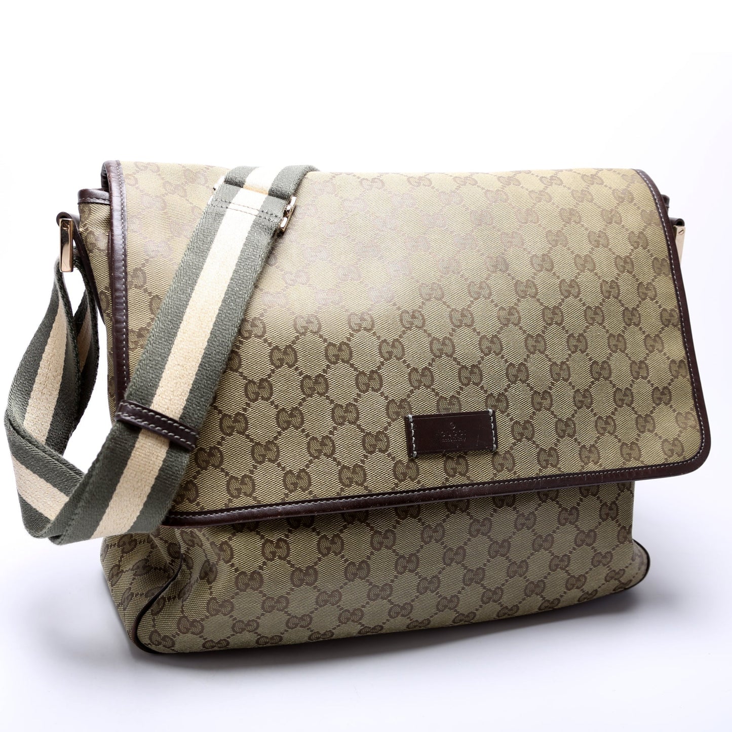 Gucci GG Coated Messenger Canvas Medium Flap Apparel