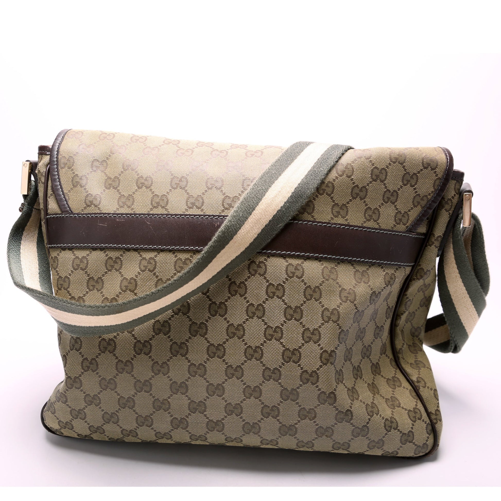 Gucci GG Coated Messenger Canvas Medium Flap Apparel