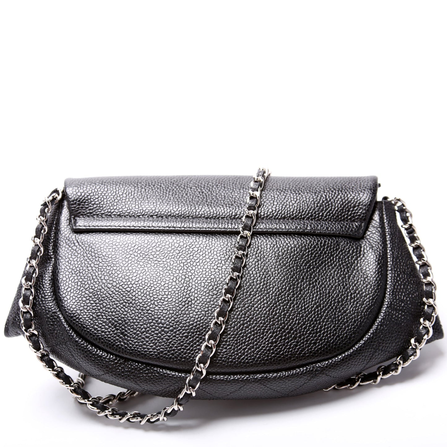 Chanel WOC Half Moon Caviar Clutch Bag