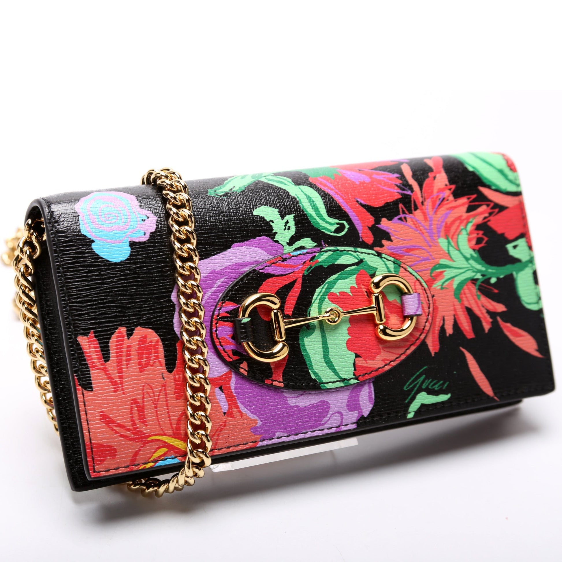 Gucci Horsebit W Chain Wallet Case Chain 1