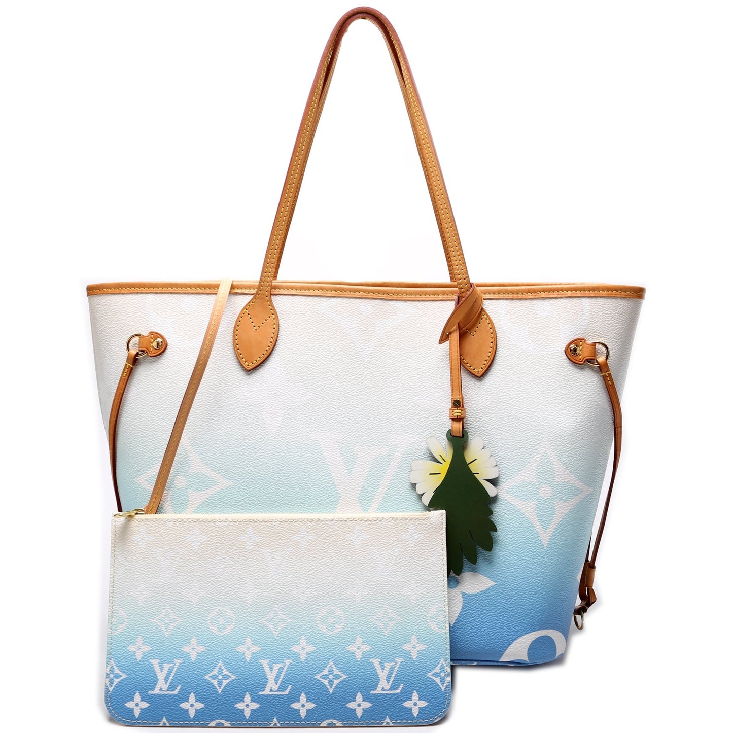 Louis Vuitton Neverfull MM 'By Pool' W Pochette Tote Bag