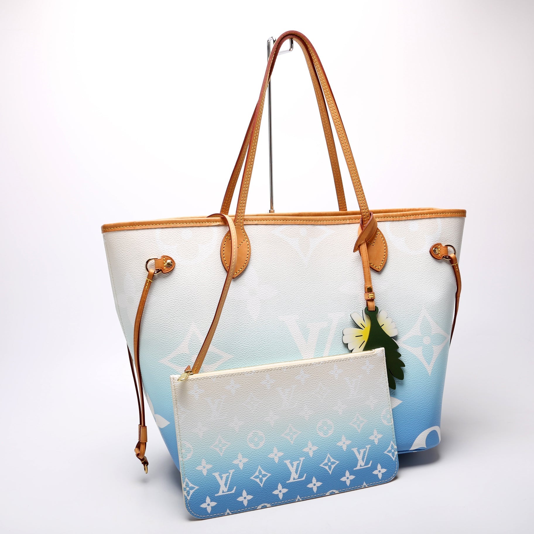 Louis Vuitton Neverfull MM 'By Pool' W Pochette Tote Bag