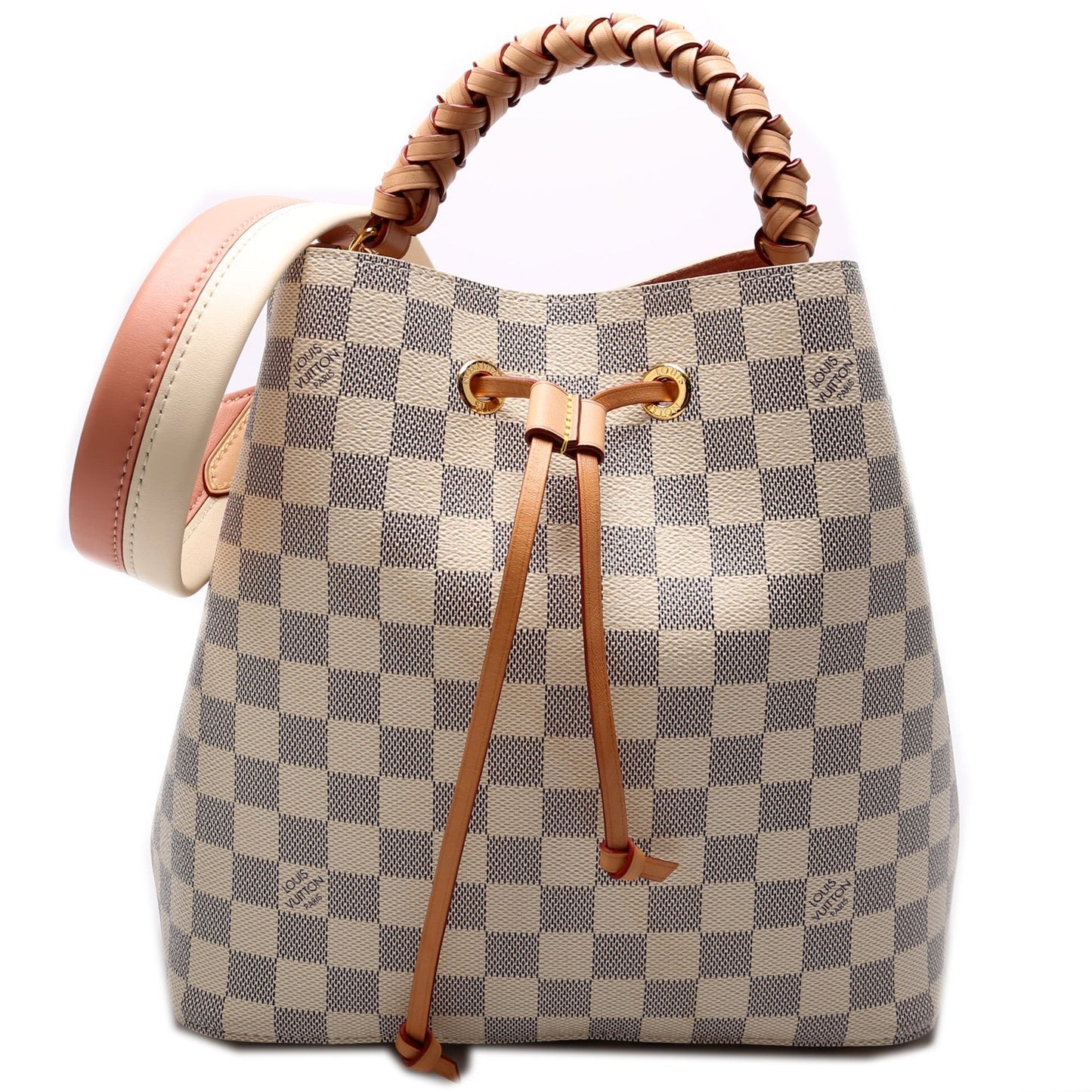 Louis Vuitton Neonoe Braided Azur Damier Handbag