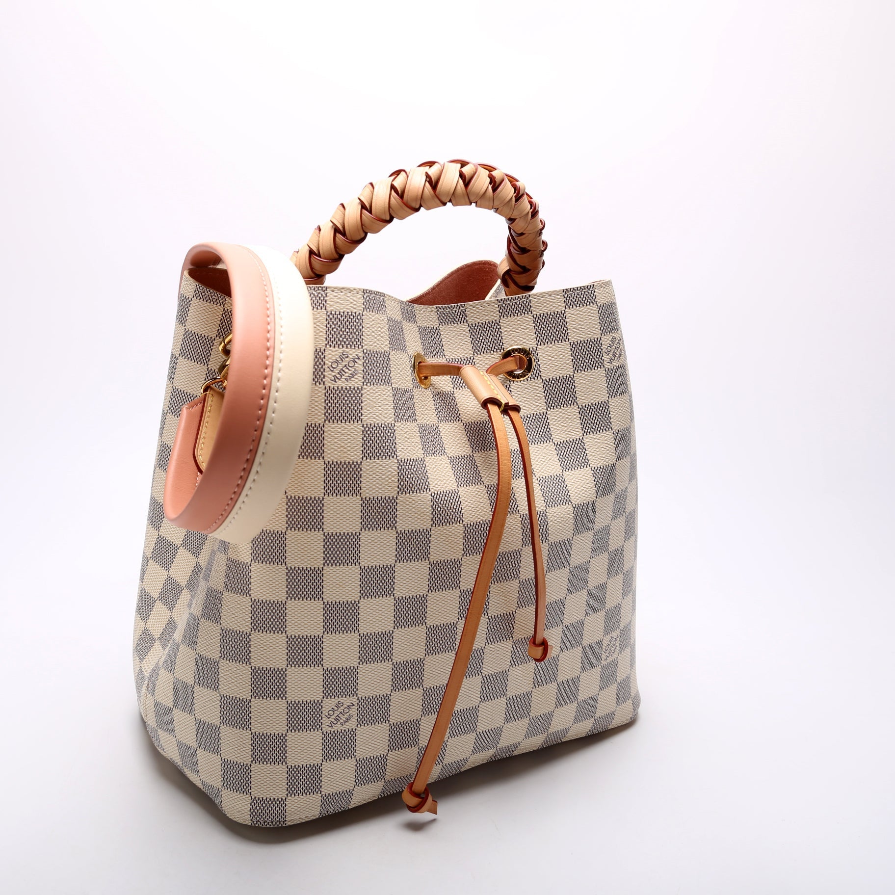 Louis Vuitton Neonoe Braided Azur Damier Handbag