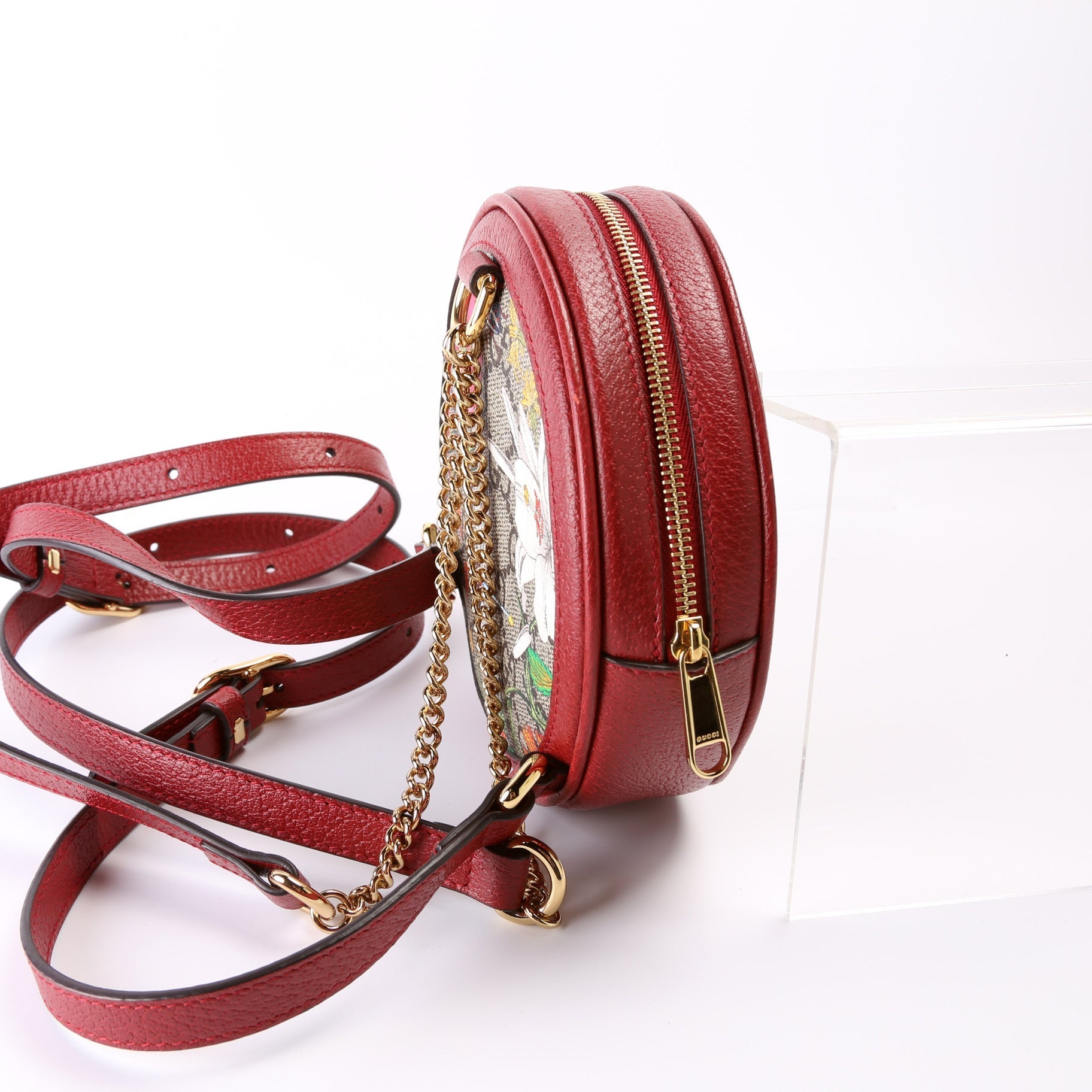Gucci Ophidia Web Flora Round Backpack Mini Backpack 4
