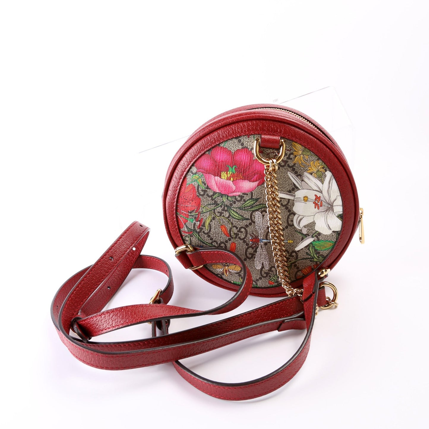 Gucci Ophidia Web Flora Round Backpack Mini Backpack 4