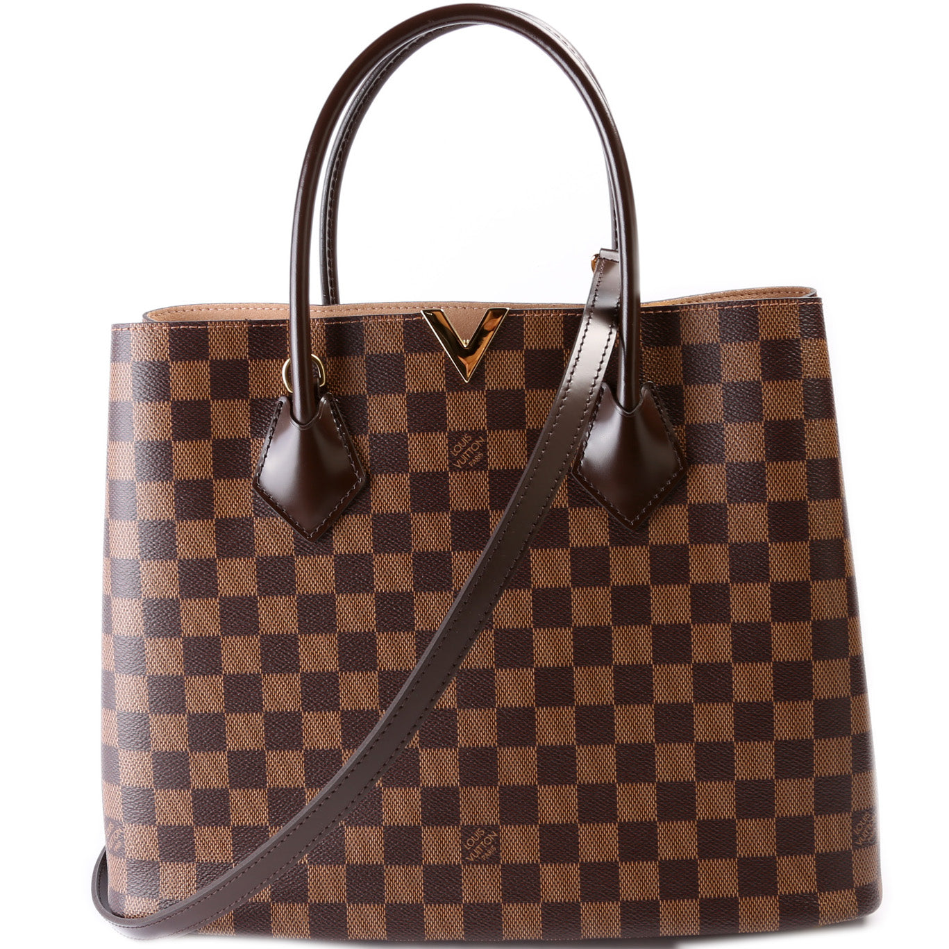 Louis Vuitton Kensington Ebene Damier Tote Bag Damier Ebene
