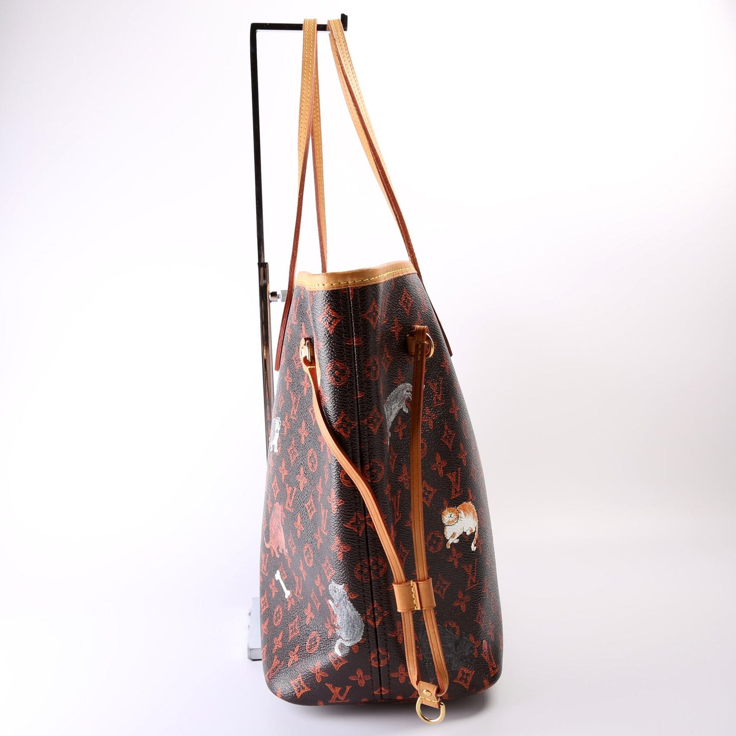Louis Vuitton Neverfull w MM Catogram Wallet Case