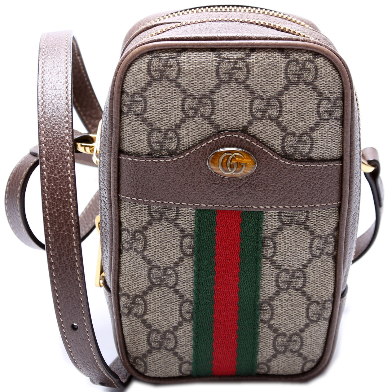 Gucci Ophidia GG Supreme Double Zip Travel Bag Zip 2