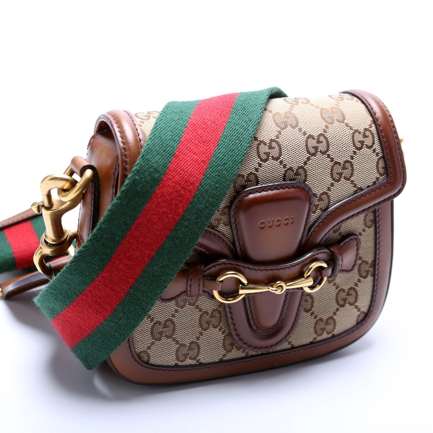Gucci GG Lady Web Canvas Small Shoulder Bag Shoulder Bag