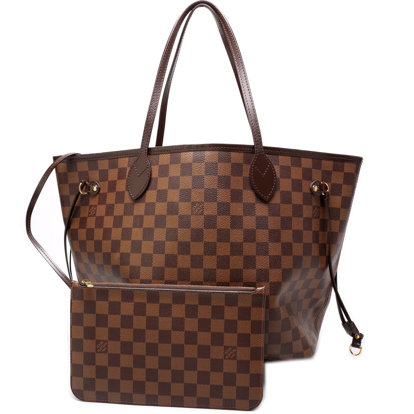 Louis Vuitton Neverfull w MM Ebene Damier Wallet Case Ebene 17