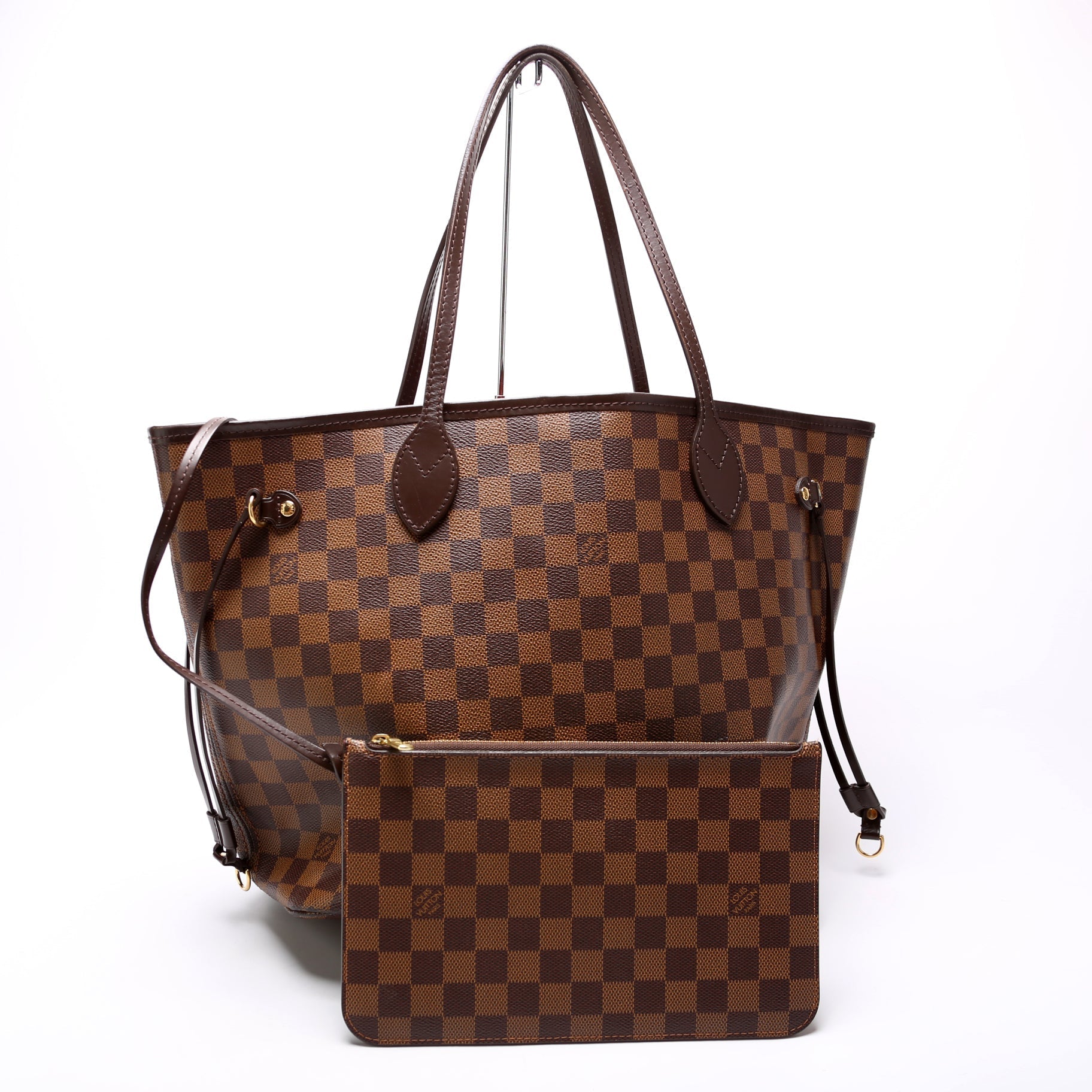 Louis Vuitton Neverfull w MM Ebene Damier Wallet Case Ebene 17
