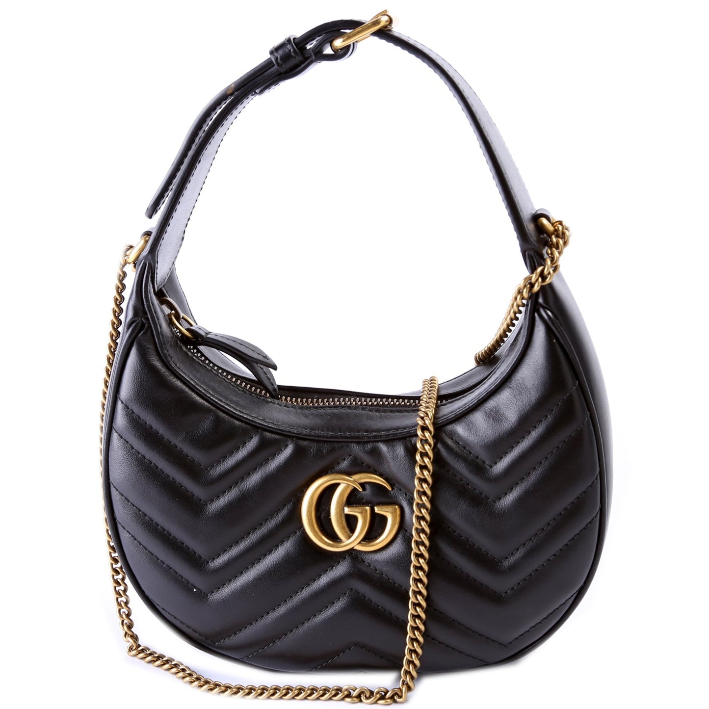 Gucci GG Marmont Half-Moon Mini Travel Bag
