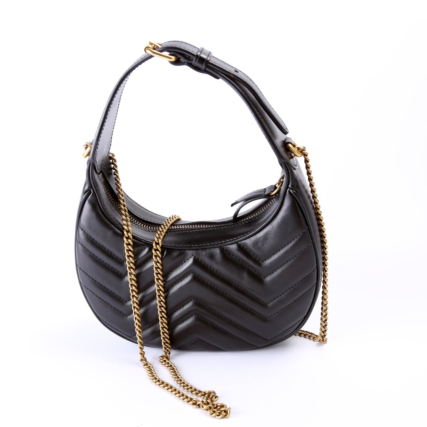 Gucci GG Marmont Half-Moon Mini Travel Bag