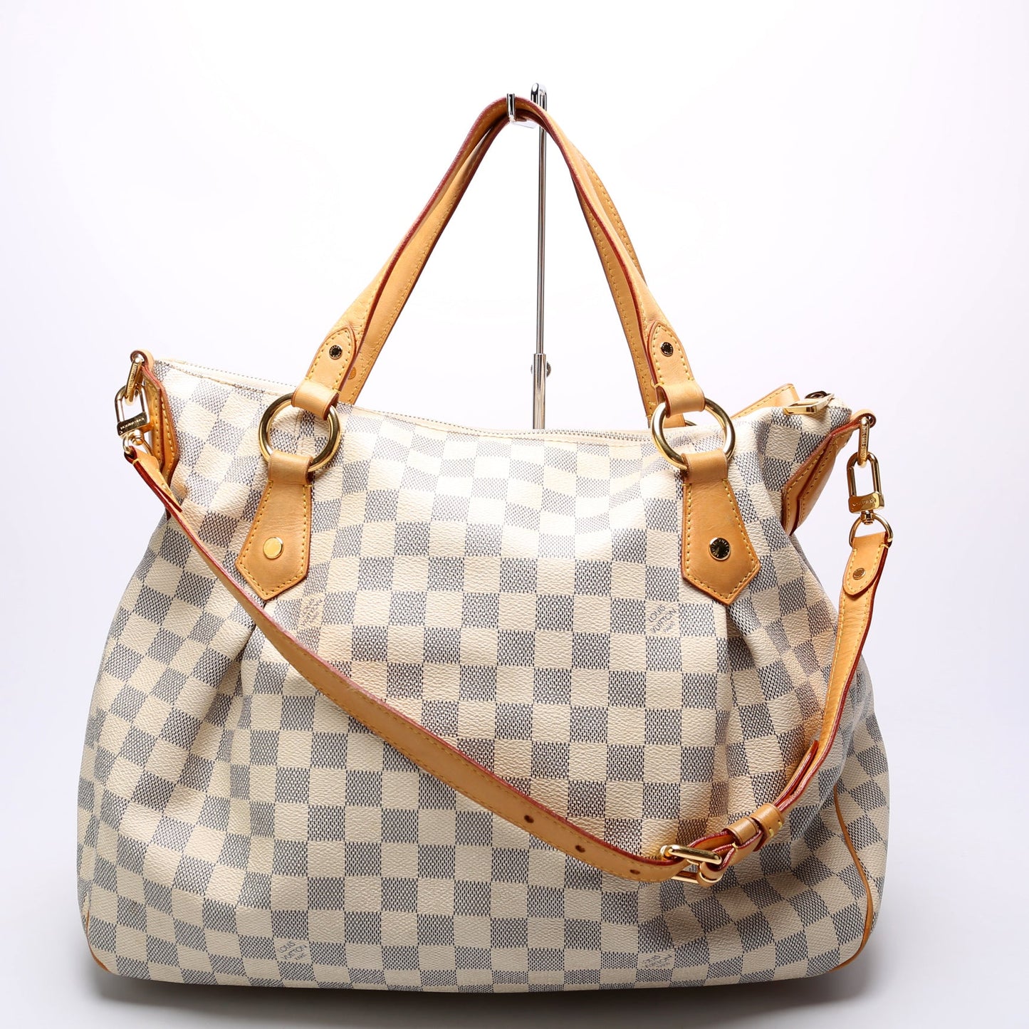 Louis Vuitton Evora MM Azur Damier Handbag Azur 7